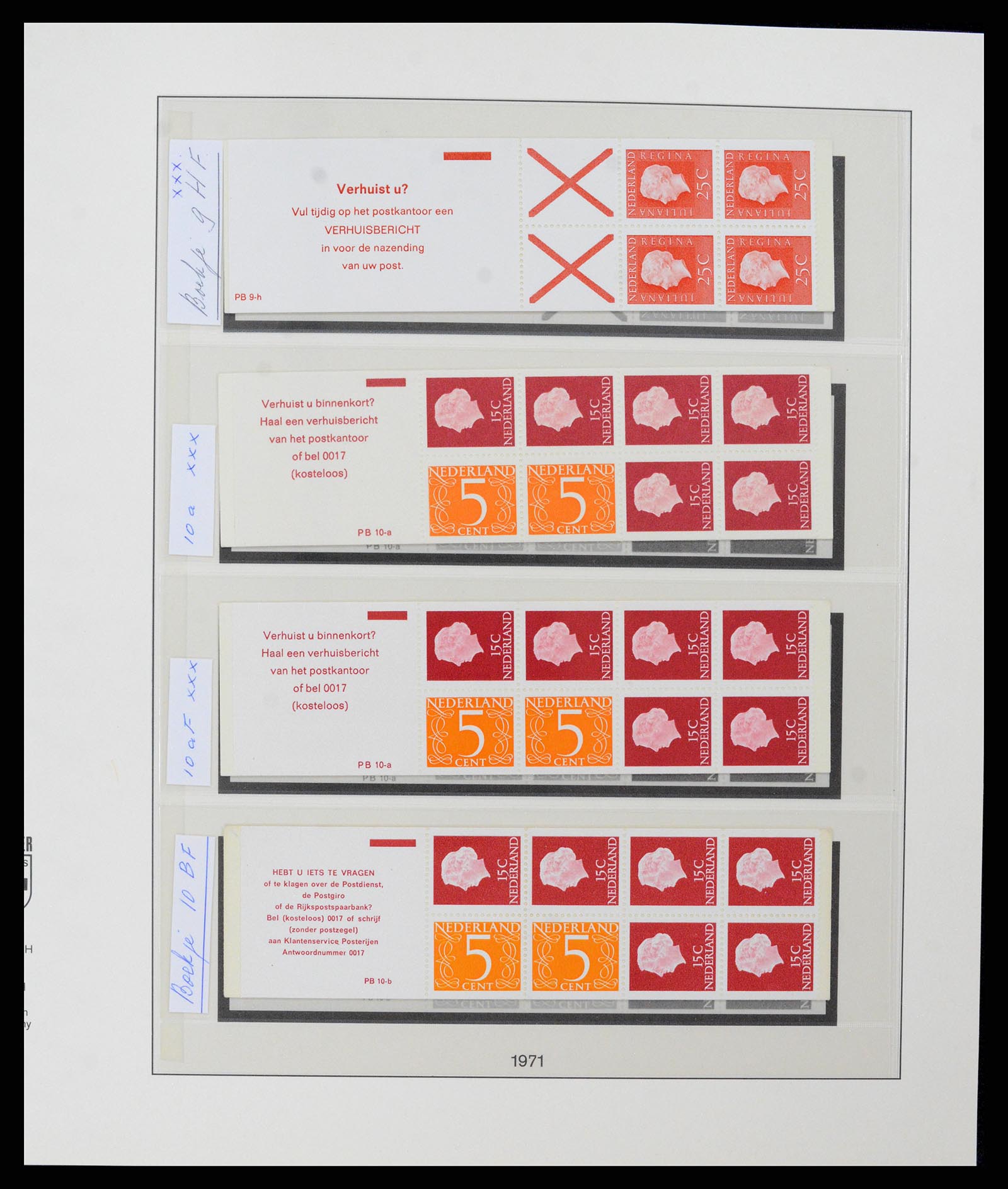 37994 012 - Postzegelverzameling 37994 Nederland automaatboekjes 1964-2002.