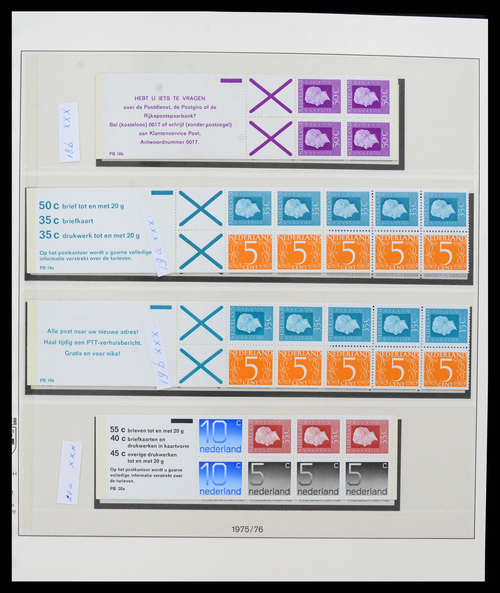 37994 016 - Stamp Collection 37994 Netherlands stampbooklets 1964-2002.