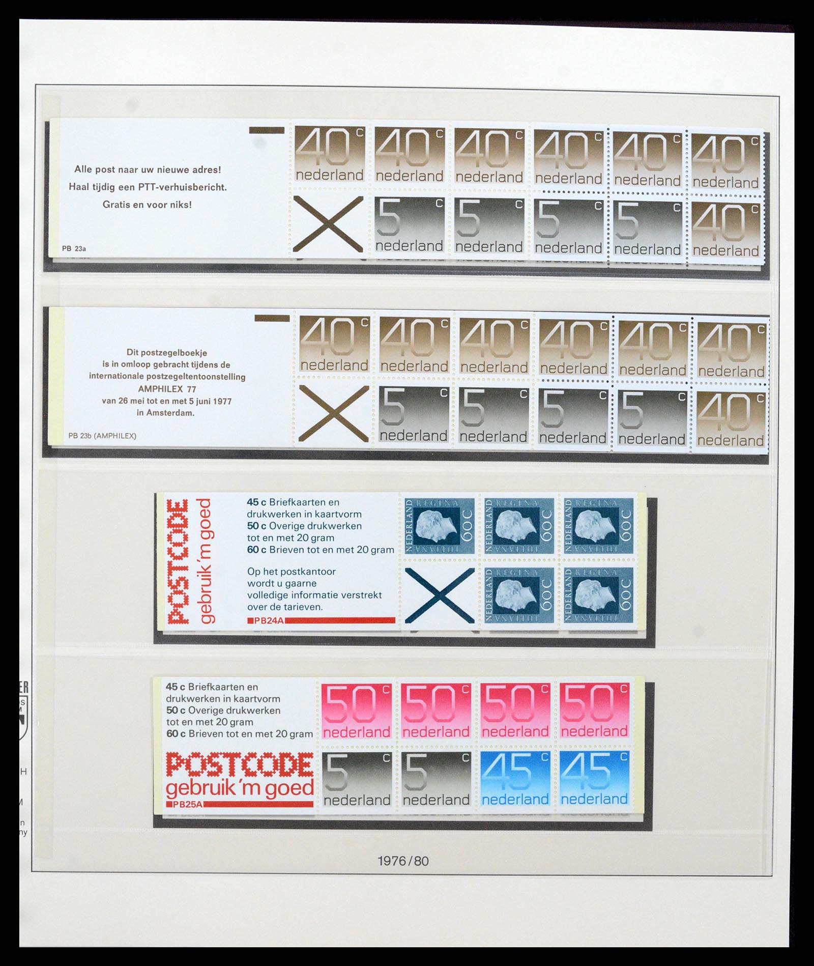 37994 018 - Stamp Collection 37994 Netherlands stampbooklets 1964-2002.