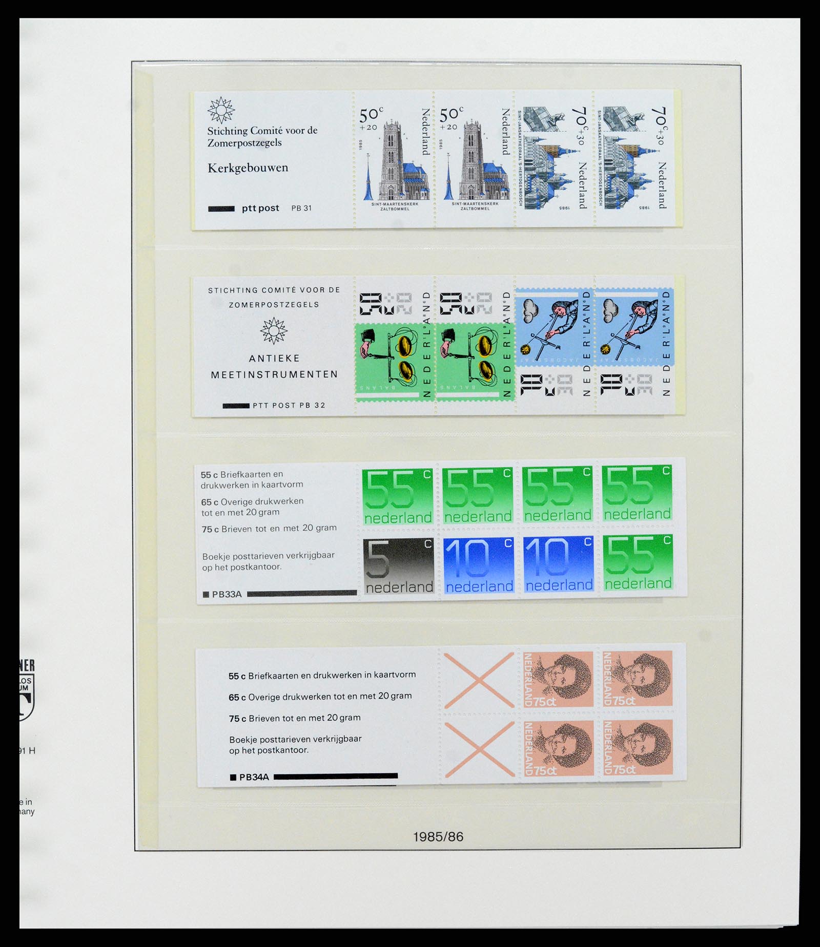 37994 021 - Stamp Collection 37994 Netherlands stampbooklets 1964-2002.