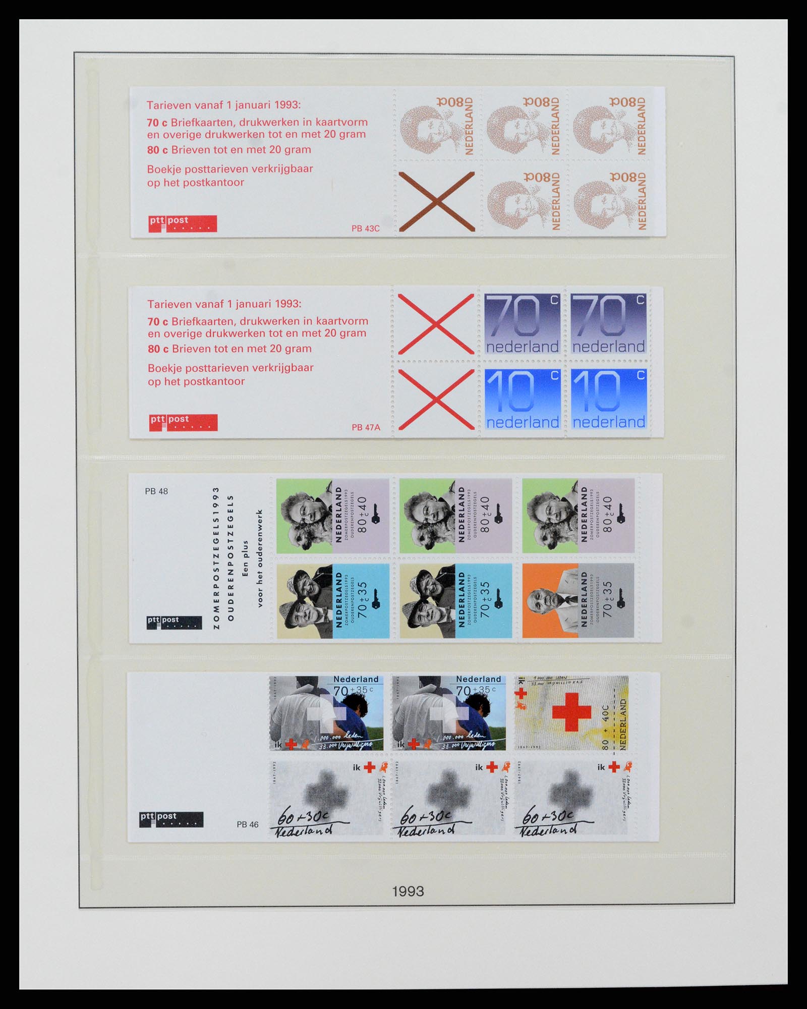 37994 027 - Stamp Collection 37994 Netherlands stampbooklets 1964-2002.