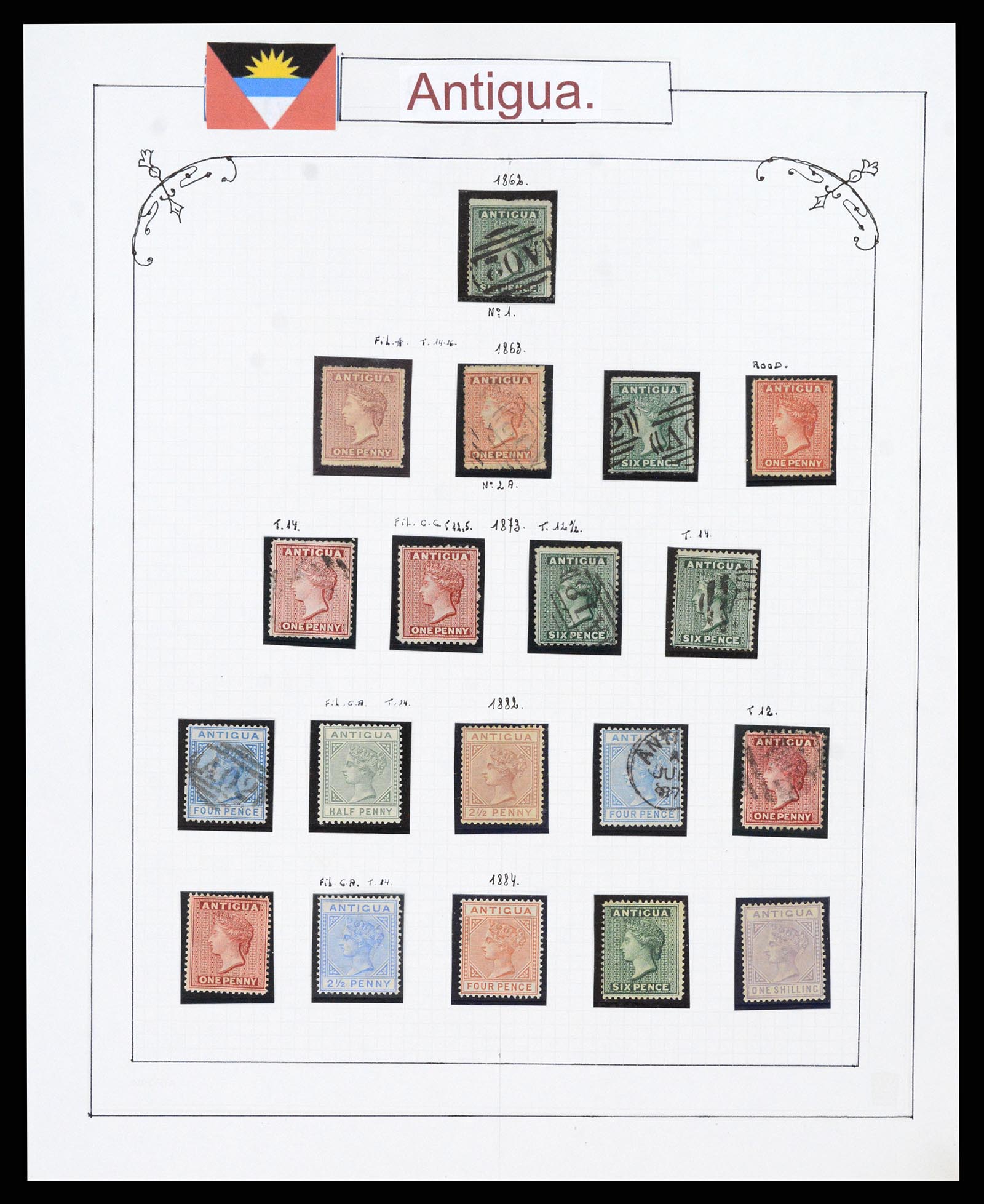38000 0001 - Postzegelverzameling 38000 Engelse koloniën superverzameling 1851-196