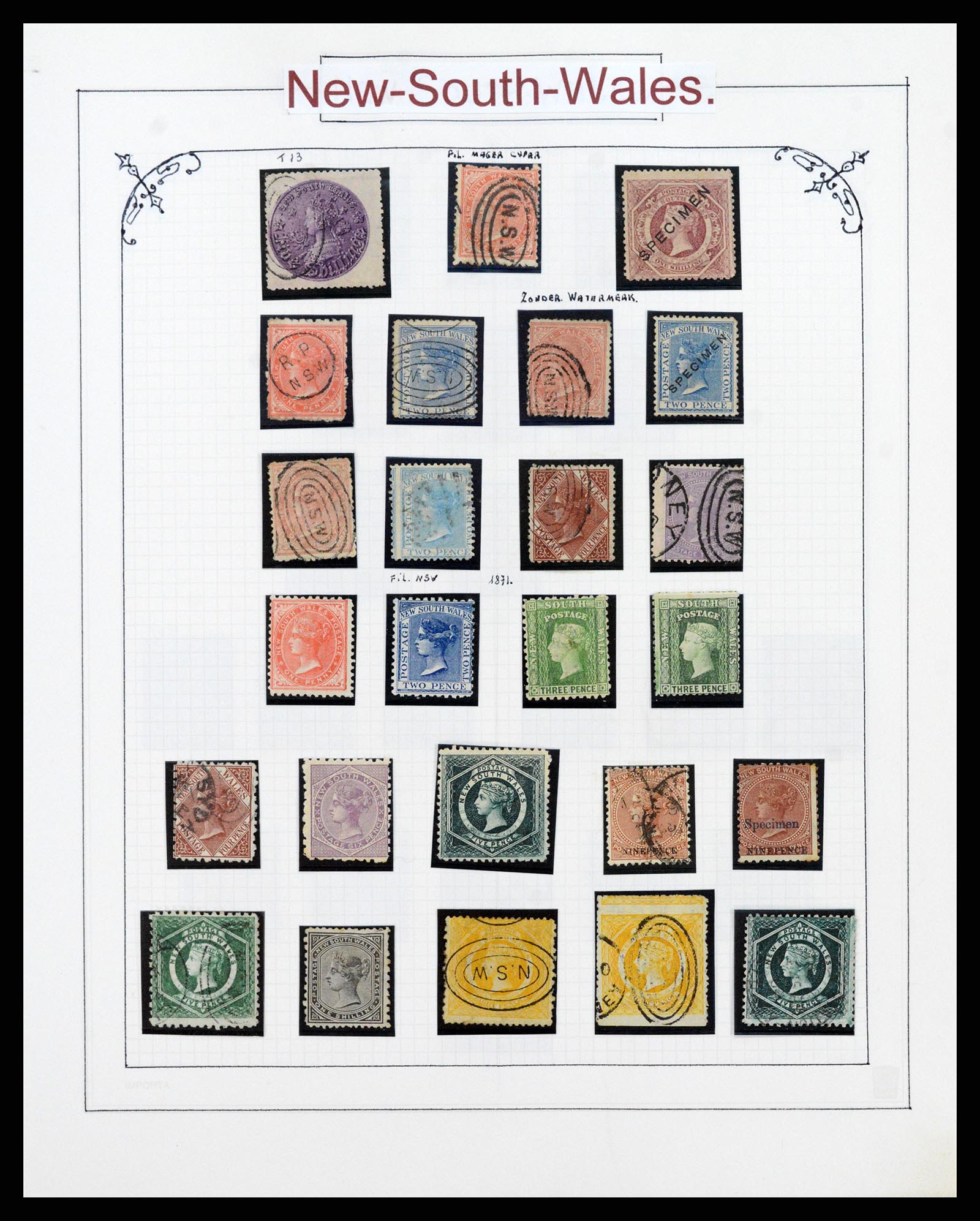 38000 0042 - Postzegelverzameling 38000 Engelse koloniën superverzameling 1851-196