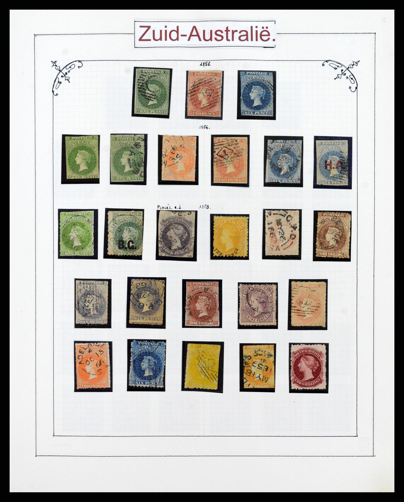 38000 0055 - Postzegelverzameling 38000 Engelse koloniën superverzameling 1851-196