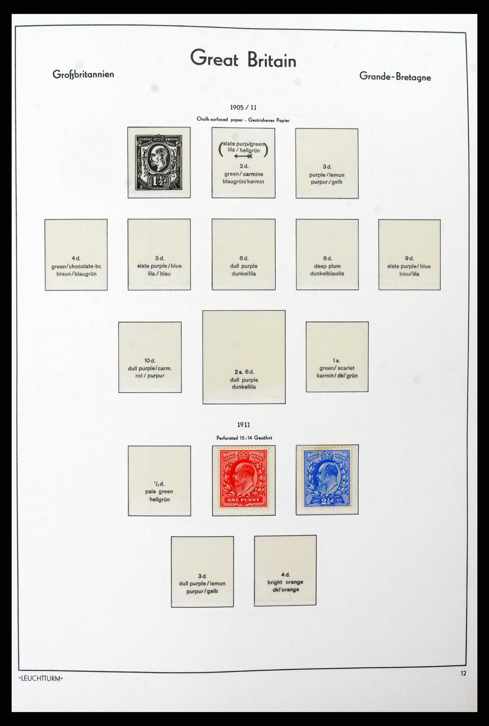 38001 002 - Postzegelverzameling 38001 Engeland 1902-1986.