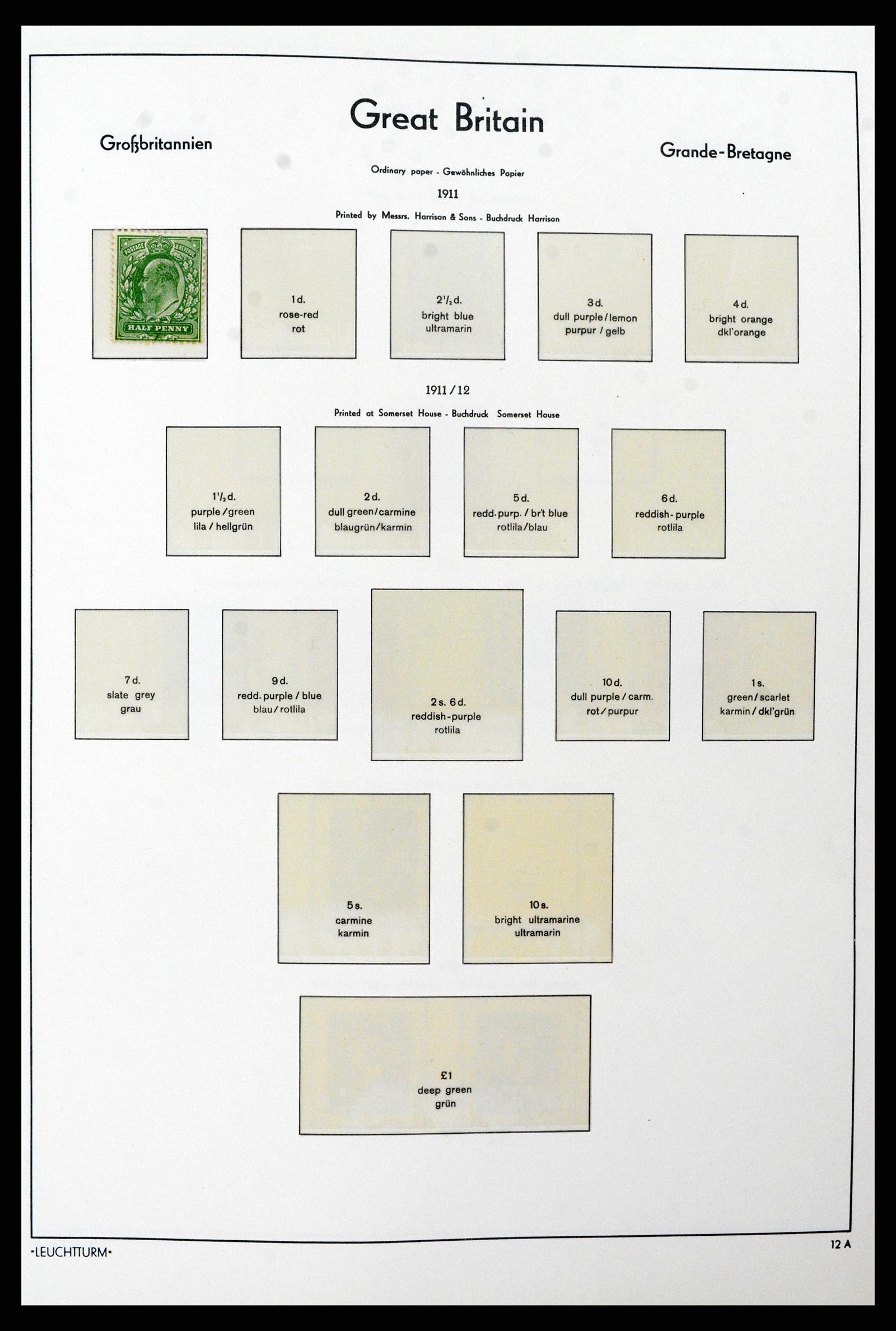 38001 003 - Stamp Collection 38001 Great Britain 1902-1986.