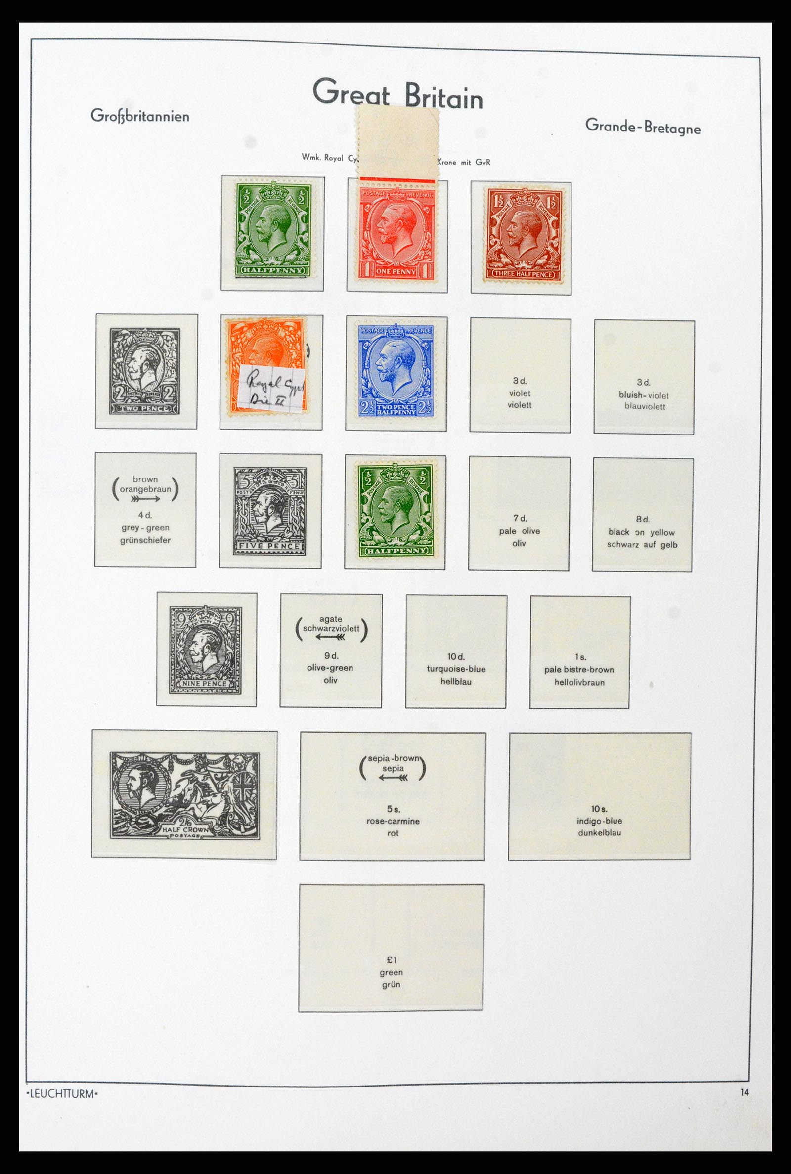 38001 005 - Postzegelverzameling 38001 Engeland 1902-1986.