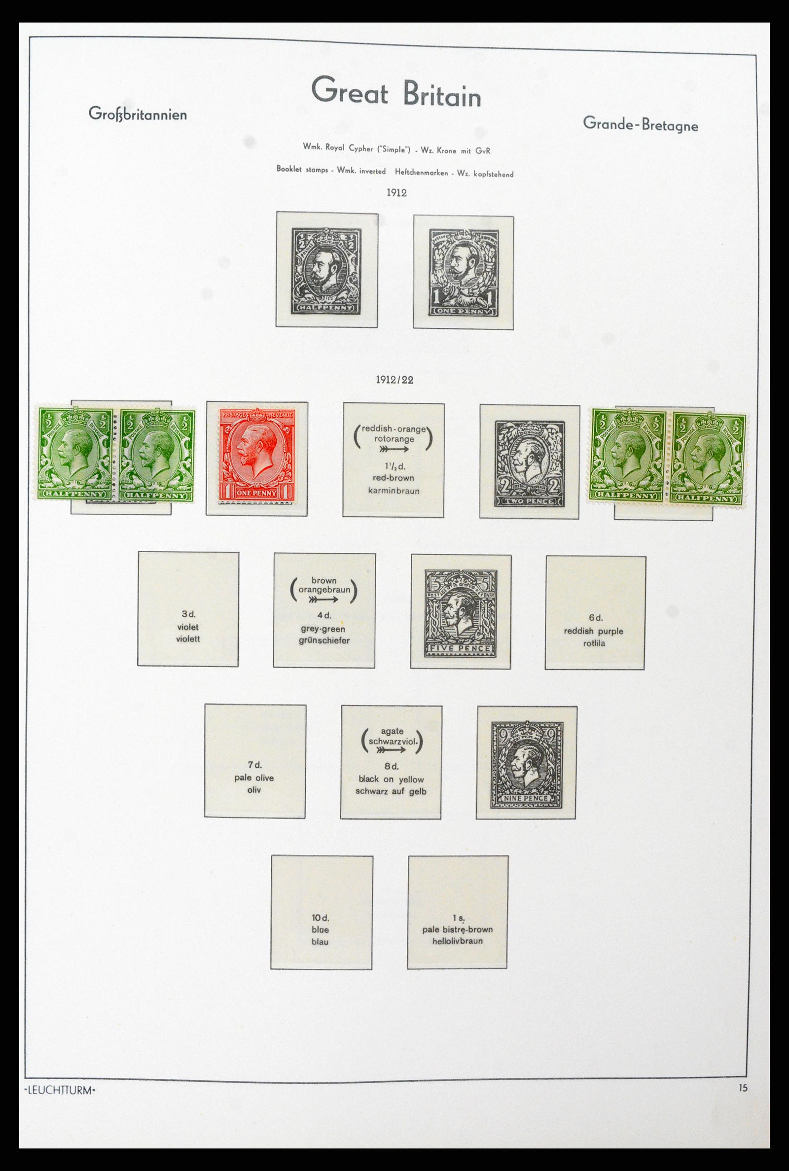 38001 006 - Postzegelverzameling 38001 Engeland 1902-1986.