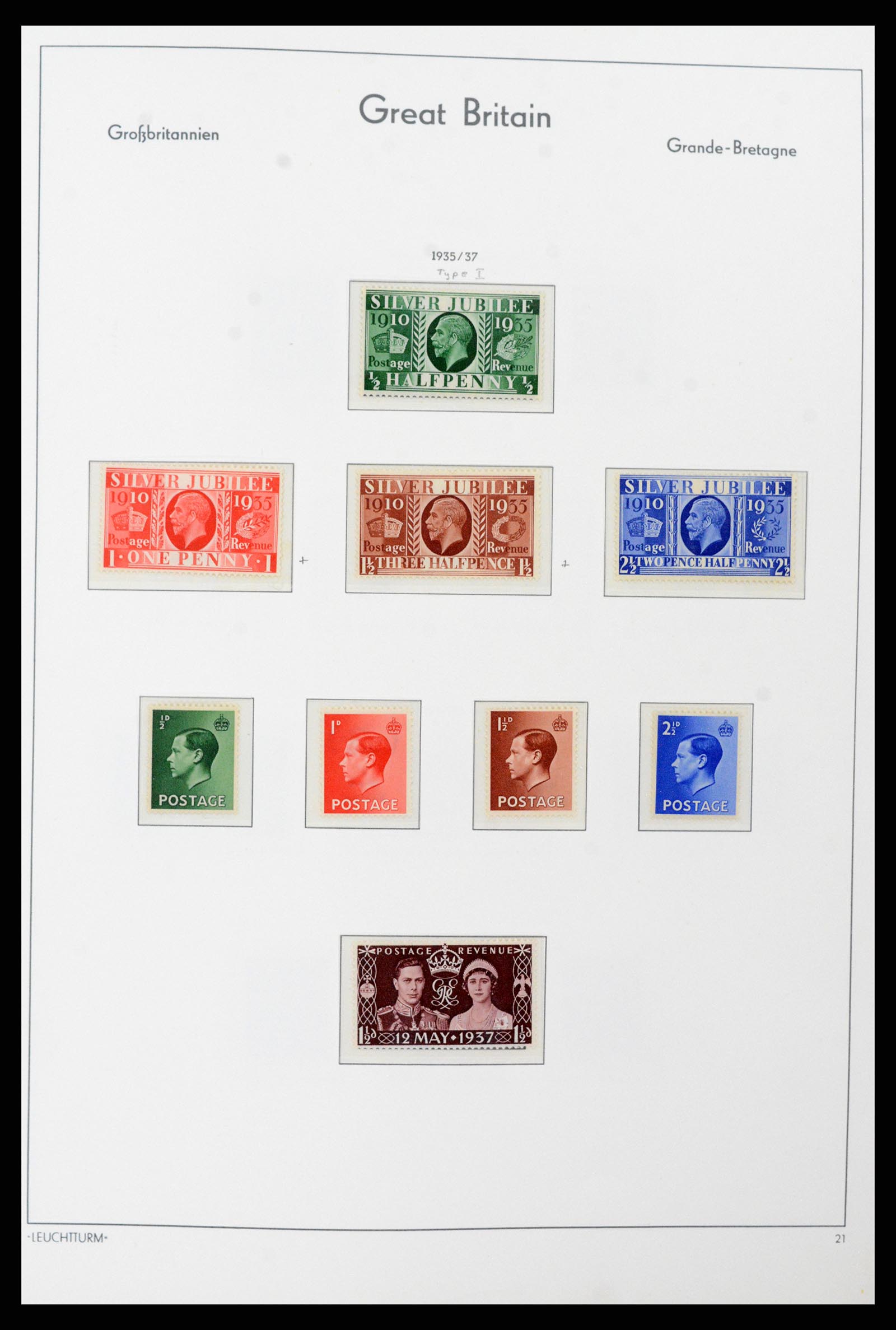 38001 011 - Postzegelverzameling 38001 Engeland 1902-1986.