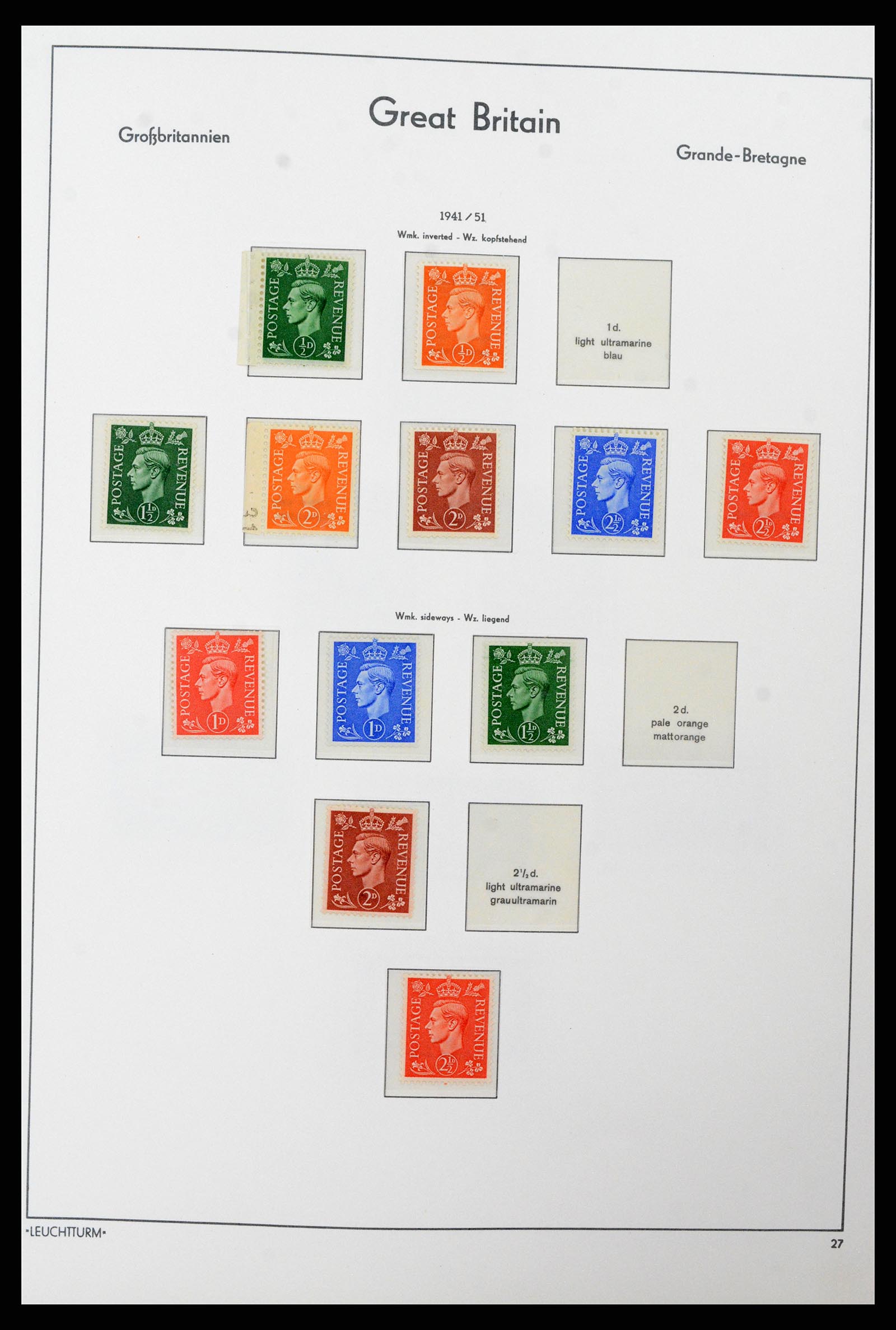 38001 017 - Postzegelverzameling 38001 Engeland 1902-1986.