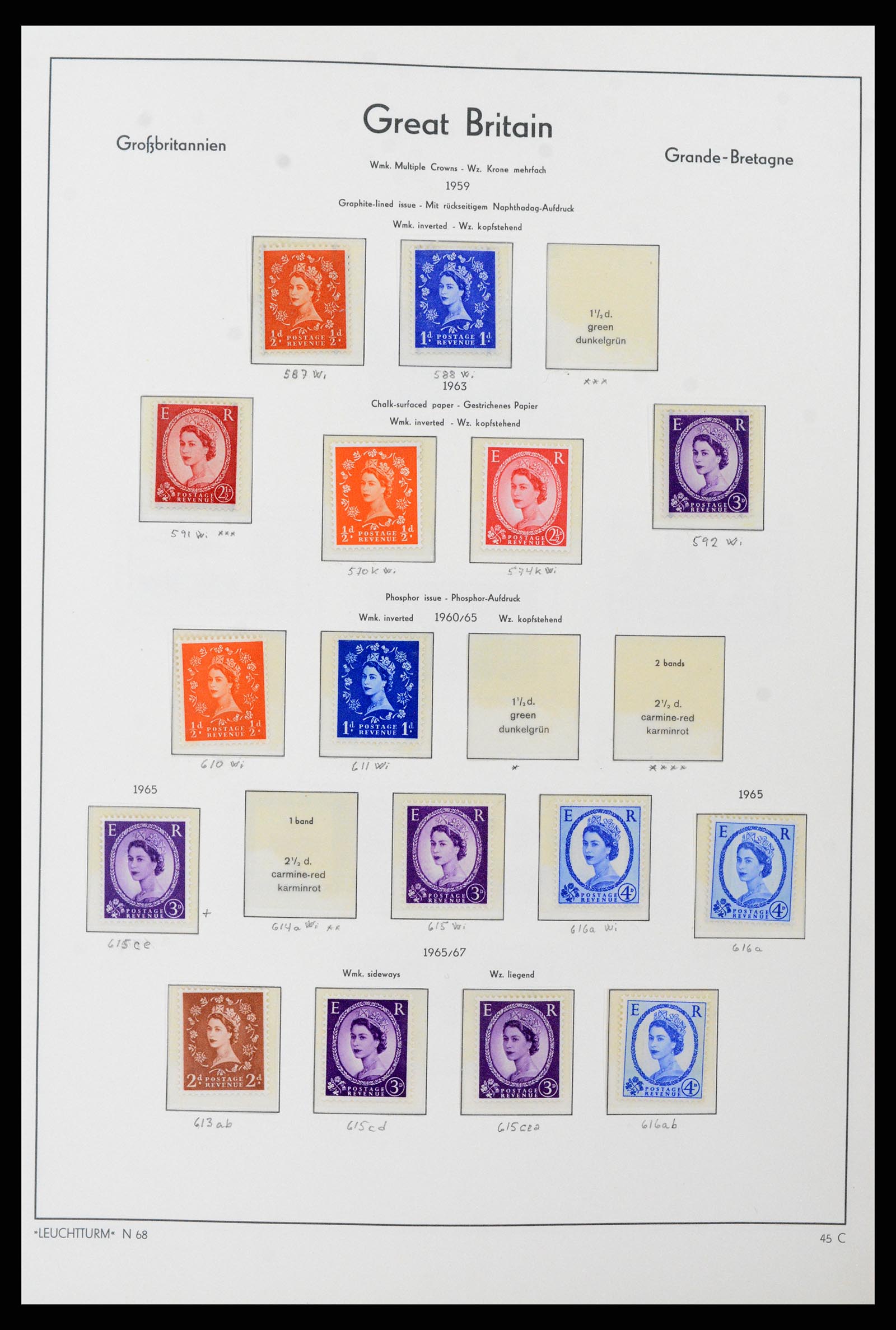 38001 037 - Stamp Collection 38001 Great Britain 1902-1986.