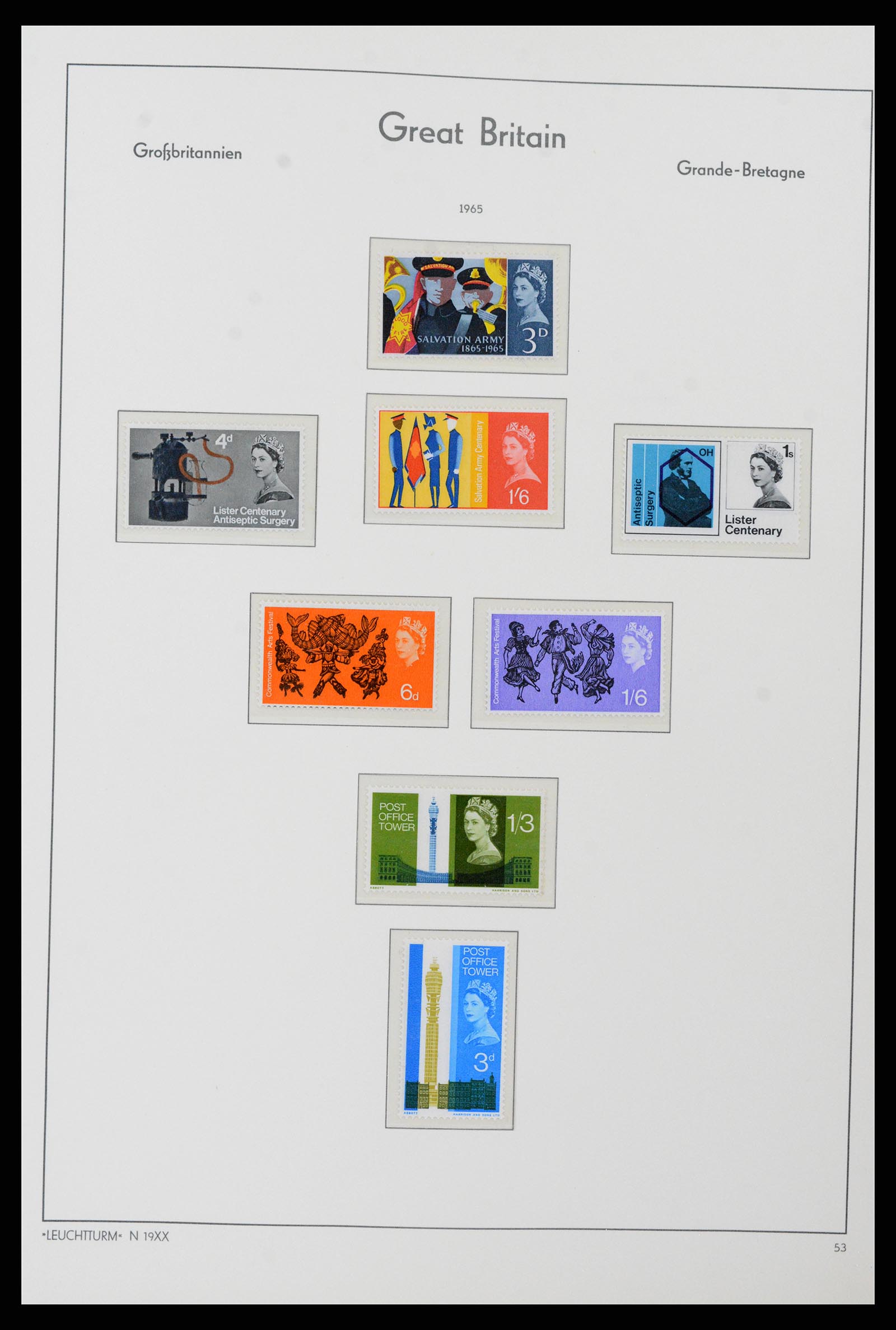 38001 045 - Postzegelverzameling 38001 Engeland 1902-1986.