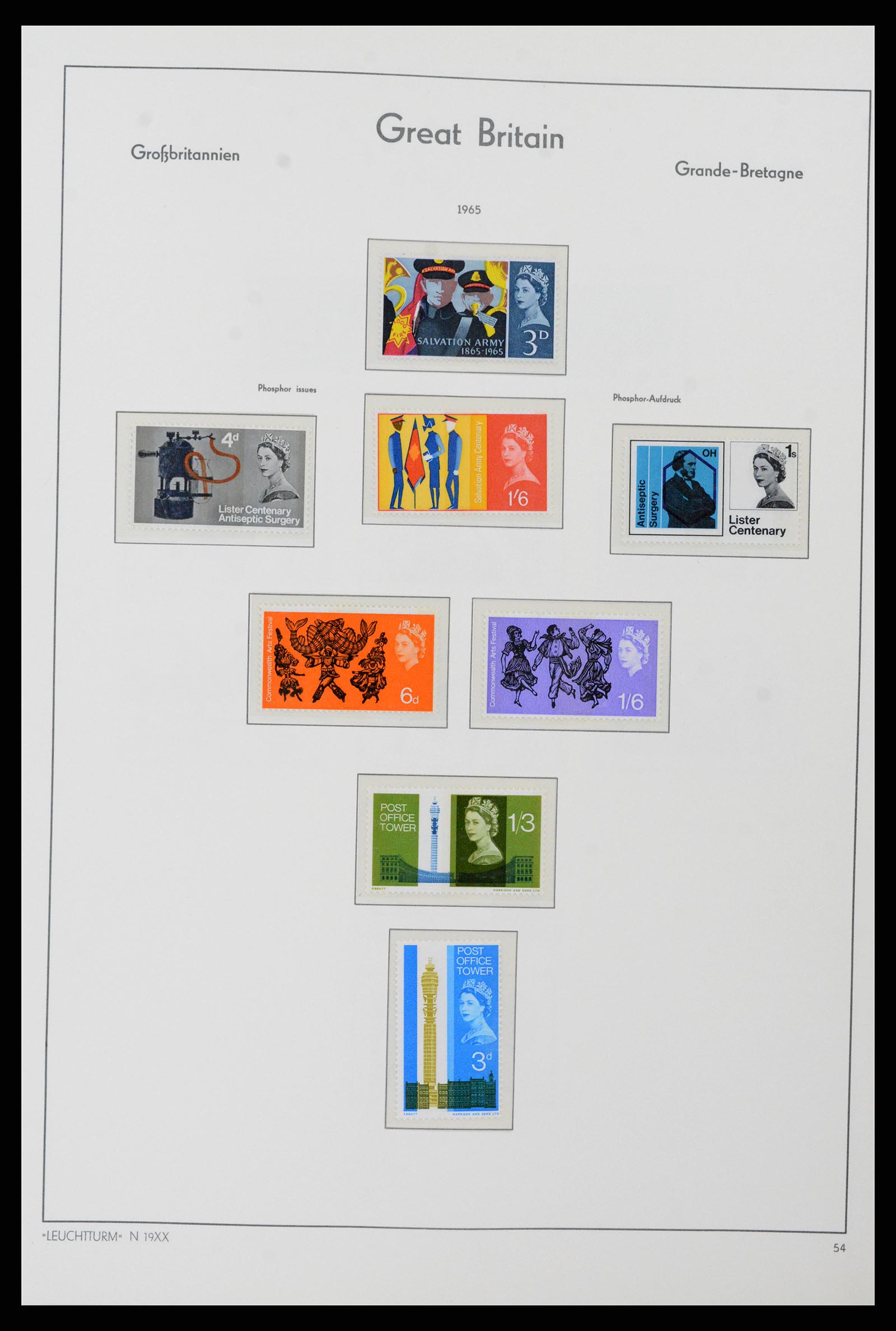 38001 046 - Postzegelverzameling 38001 Engeland 1902-1986.