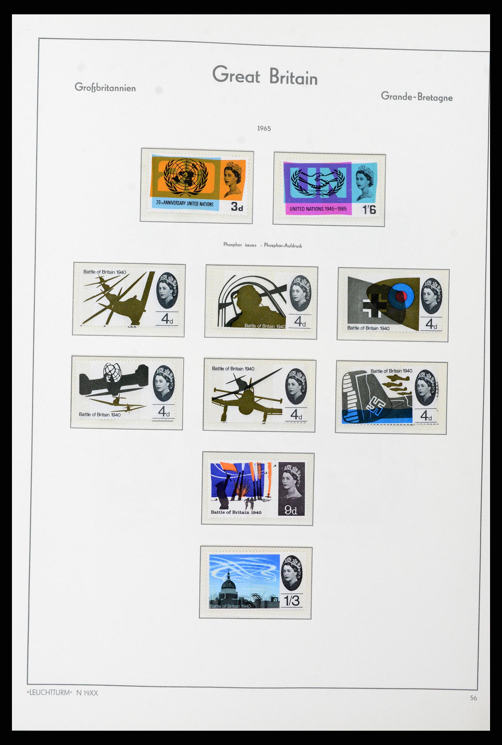 38001 048 - Postzegelverzameling 38001 Engeland 1902-1986.