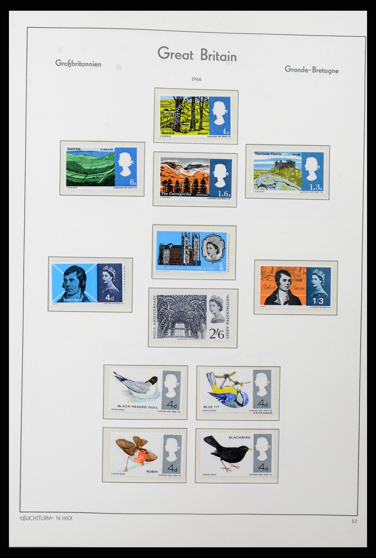 38001 050 - Postzegelverzameling 38001 Engeland 1902-1986.