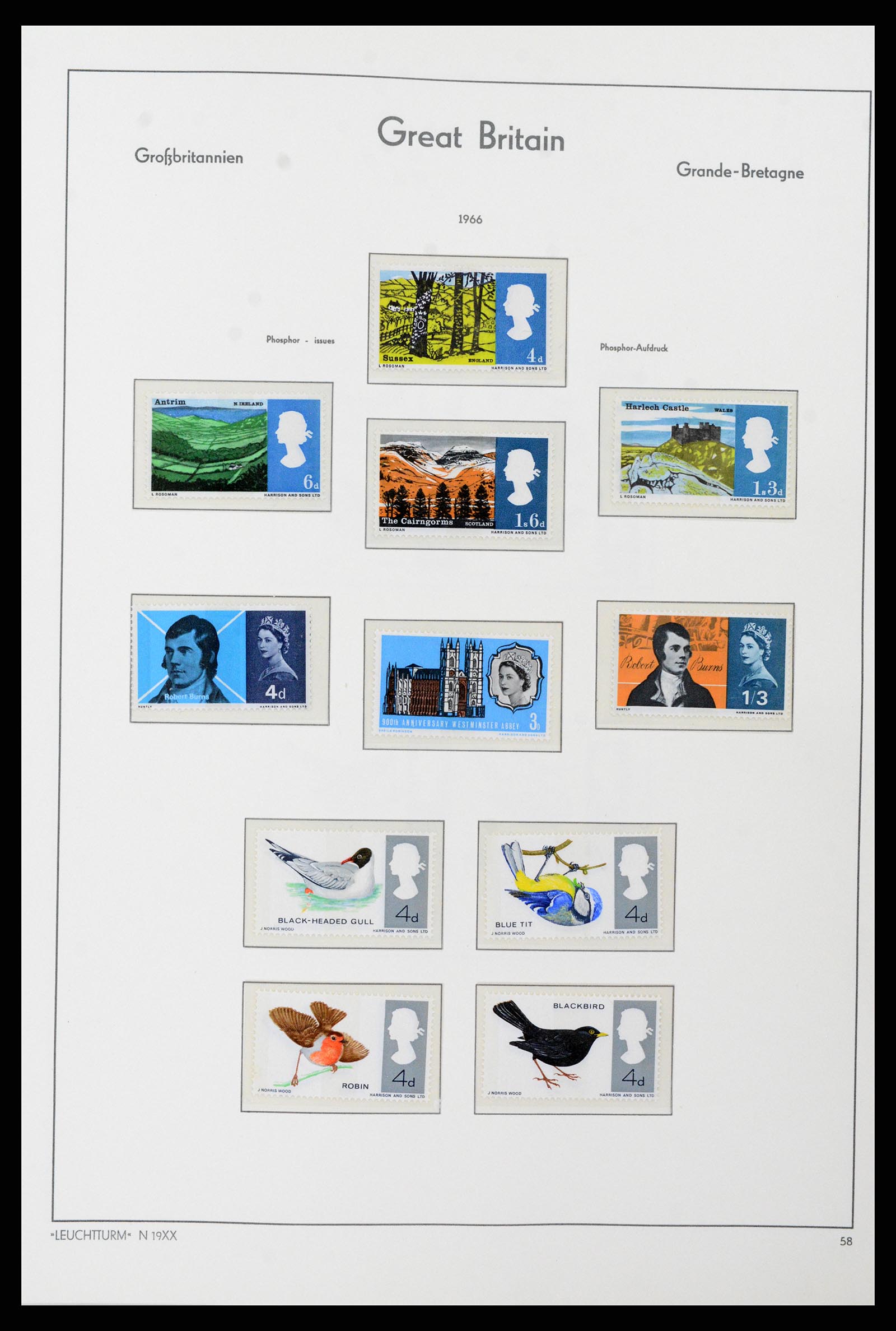 38001 051 - Postzegelverzameling 38001 Engeland 1902-1986.