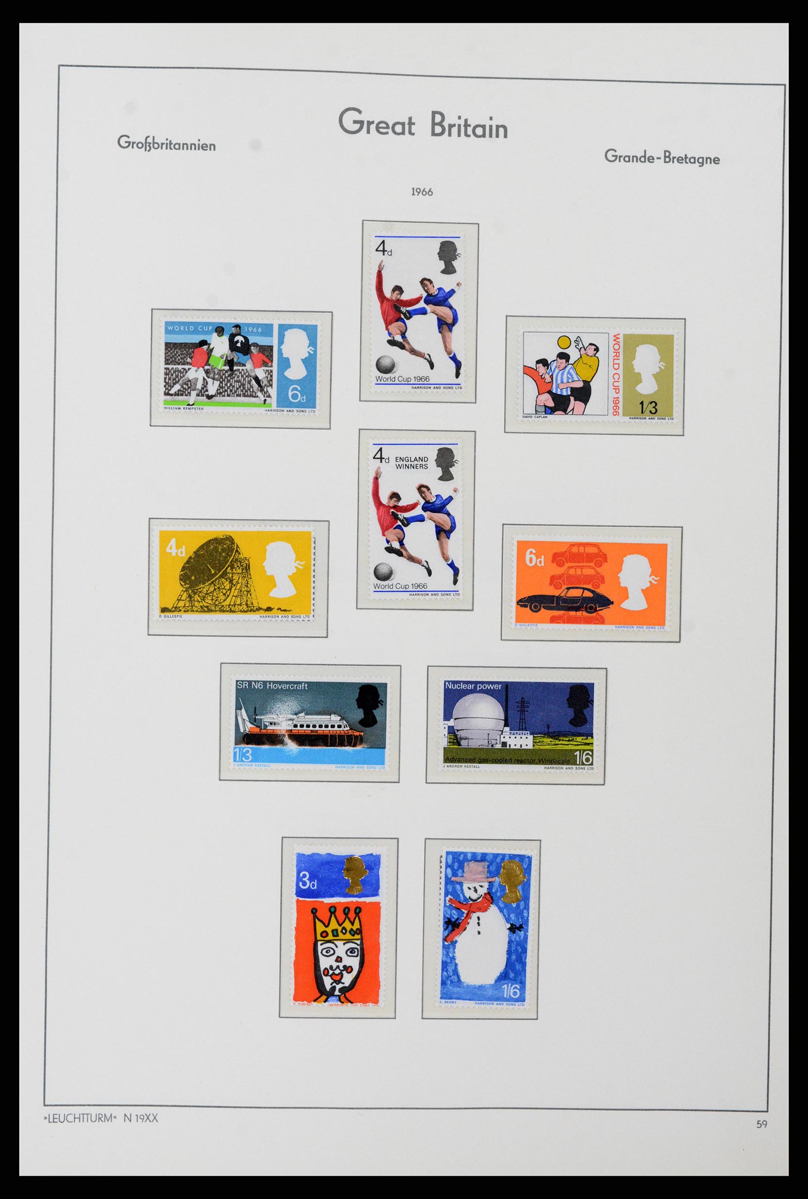 38001 053 - Postzegelverzameling 38001 Engeland 1902-1986.