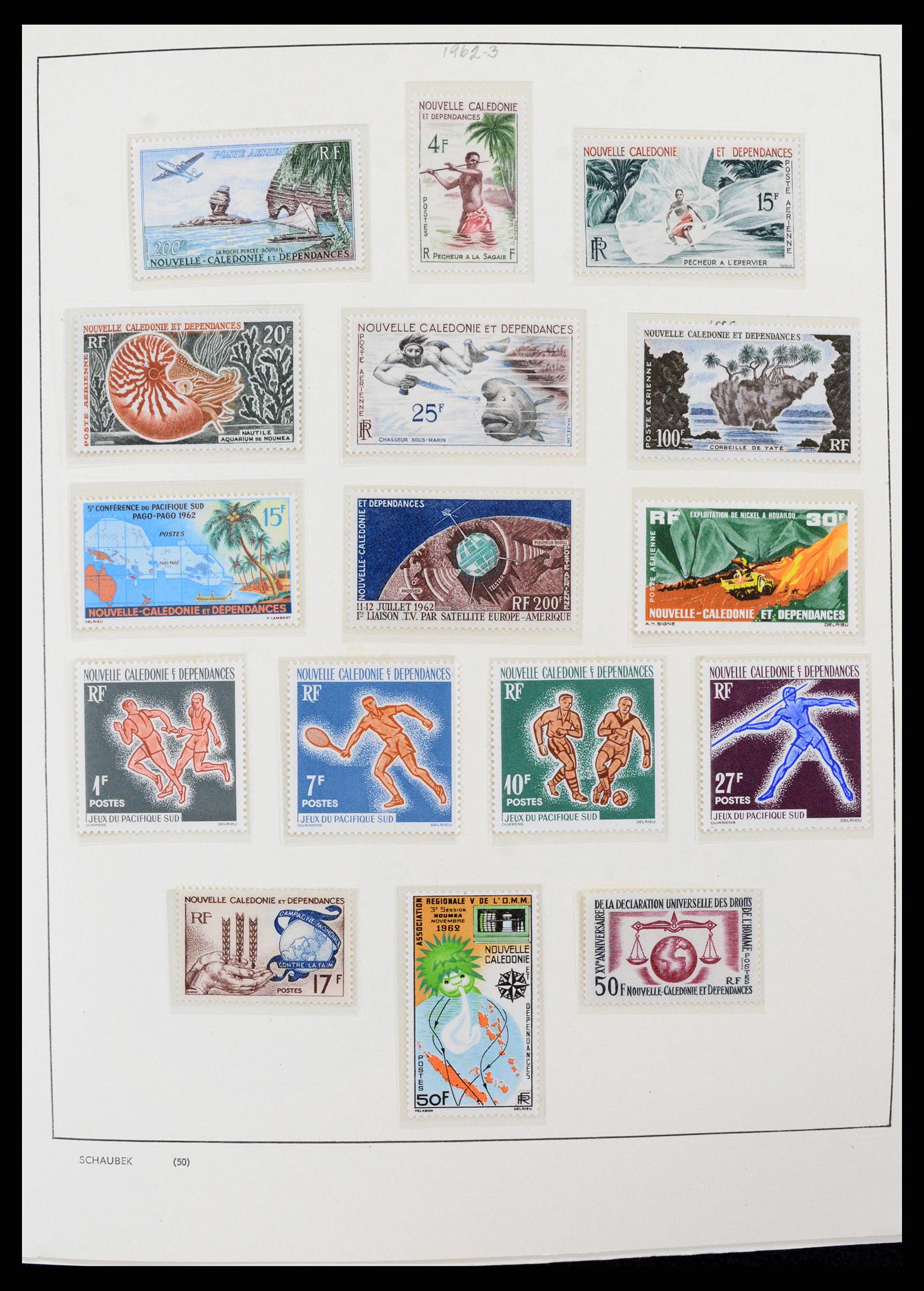 38002 001 - Stamp Collection 38002 New Caledonia 1962-2011.
