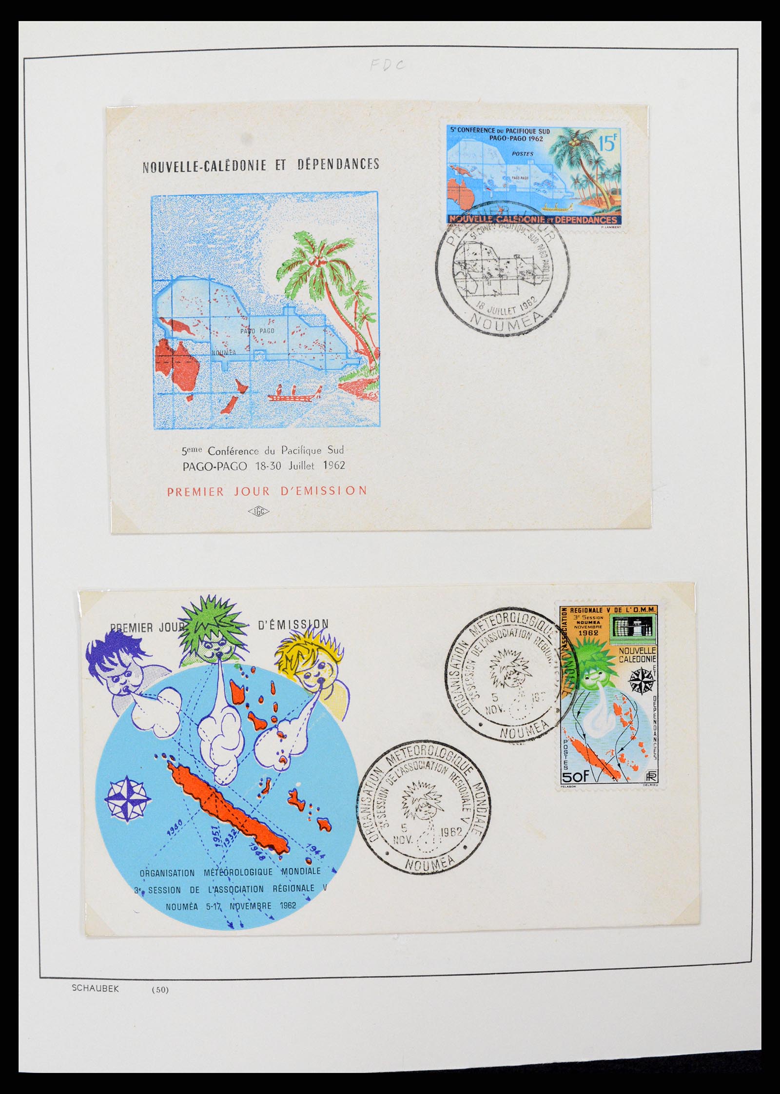 38002 002 - Postzegelverzameling 38002 Nieuw Caledonië 1962-2011.