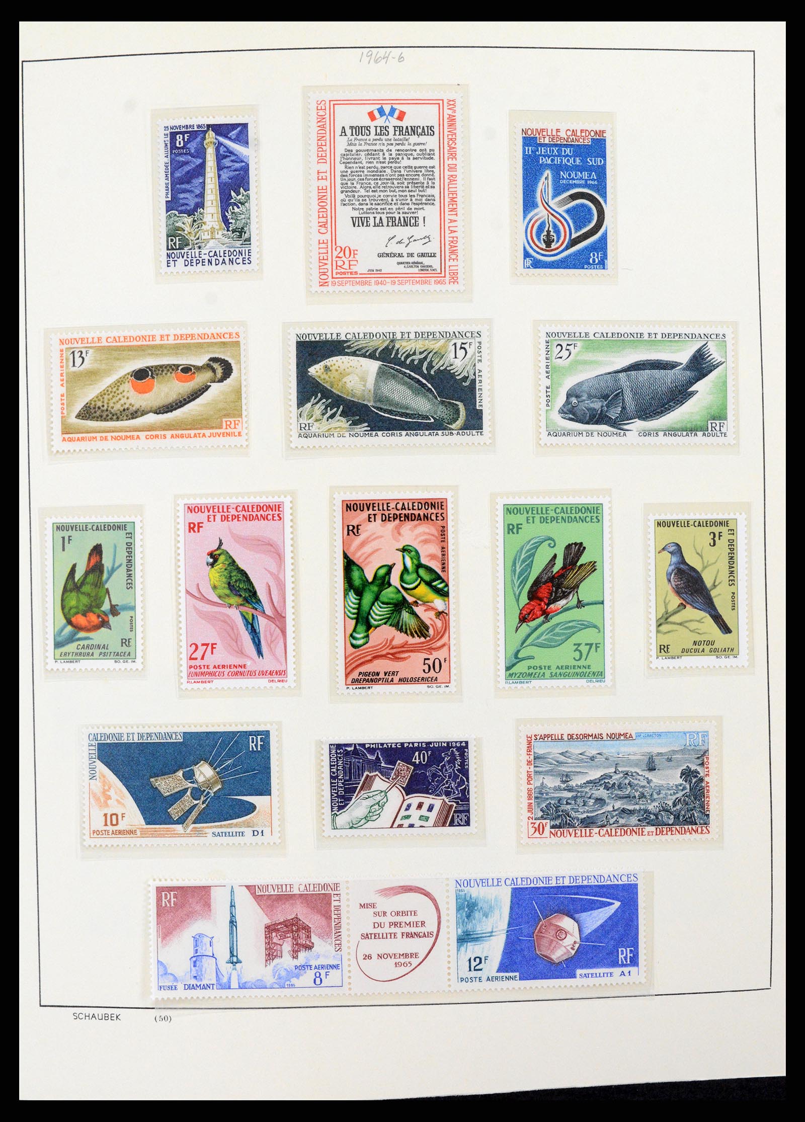 38002 005 - Postzegelverzameling 38002 Nieuw Caledonië 1962-2011.