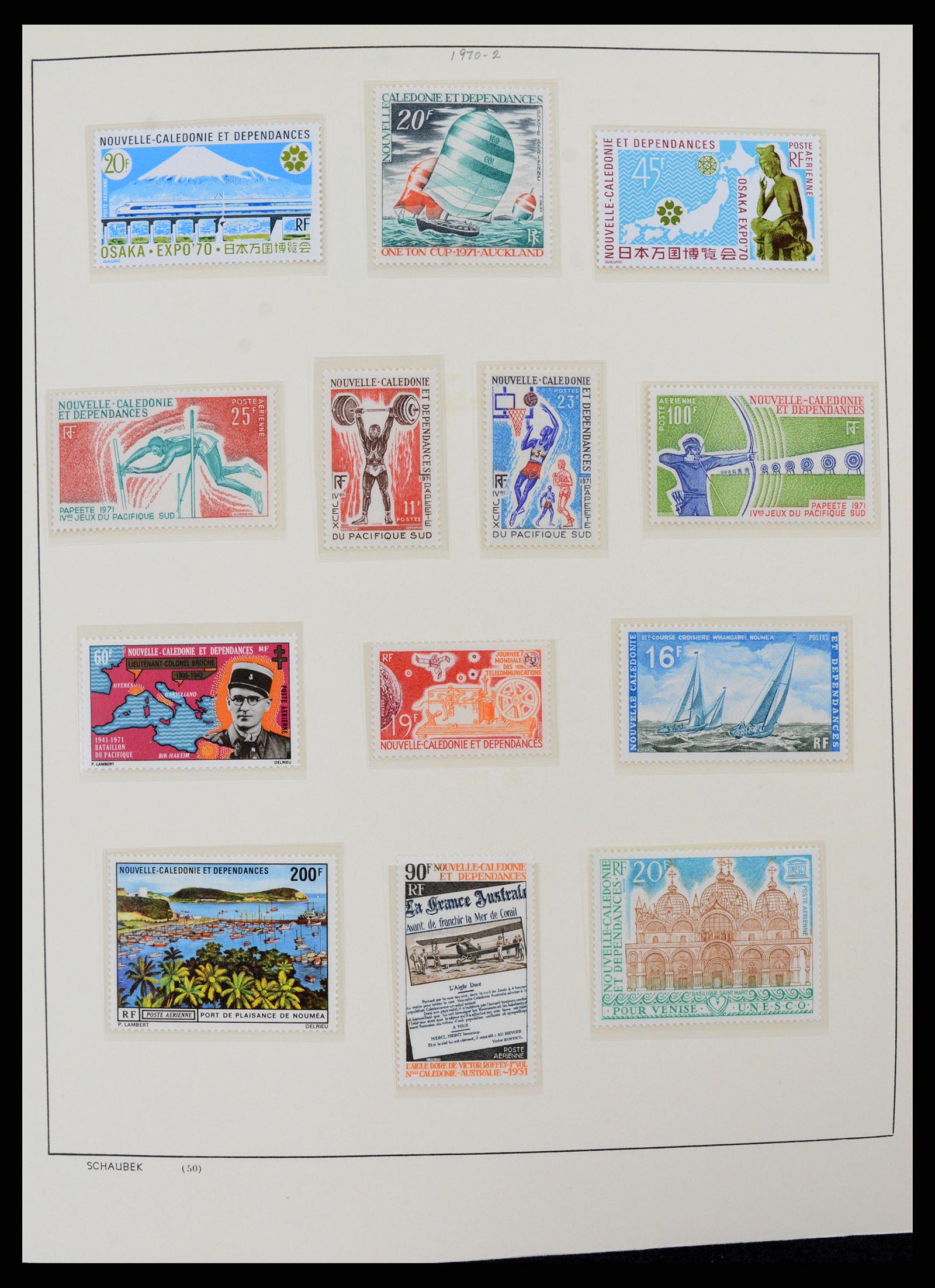 38002 010 - Postzegelverzameling 38002 Nieuw Caledonië 1962-2011.
