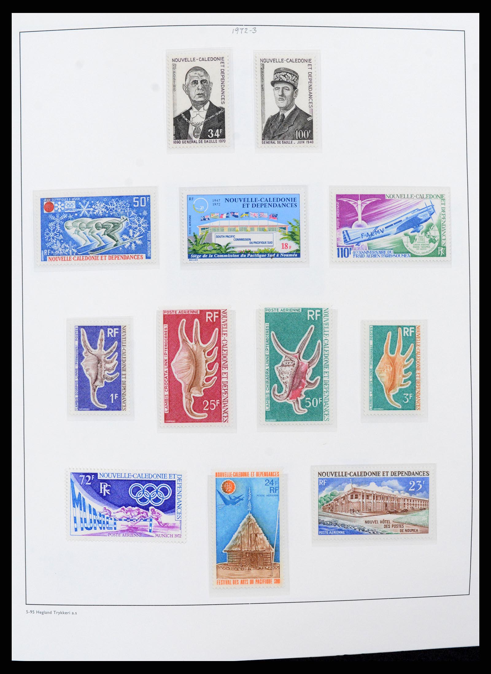 38002 013 - Postzegelverzameling 38002 Nieuw Caledonië 1962-2011.