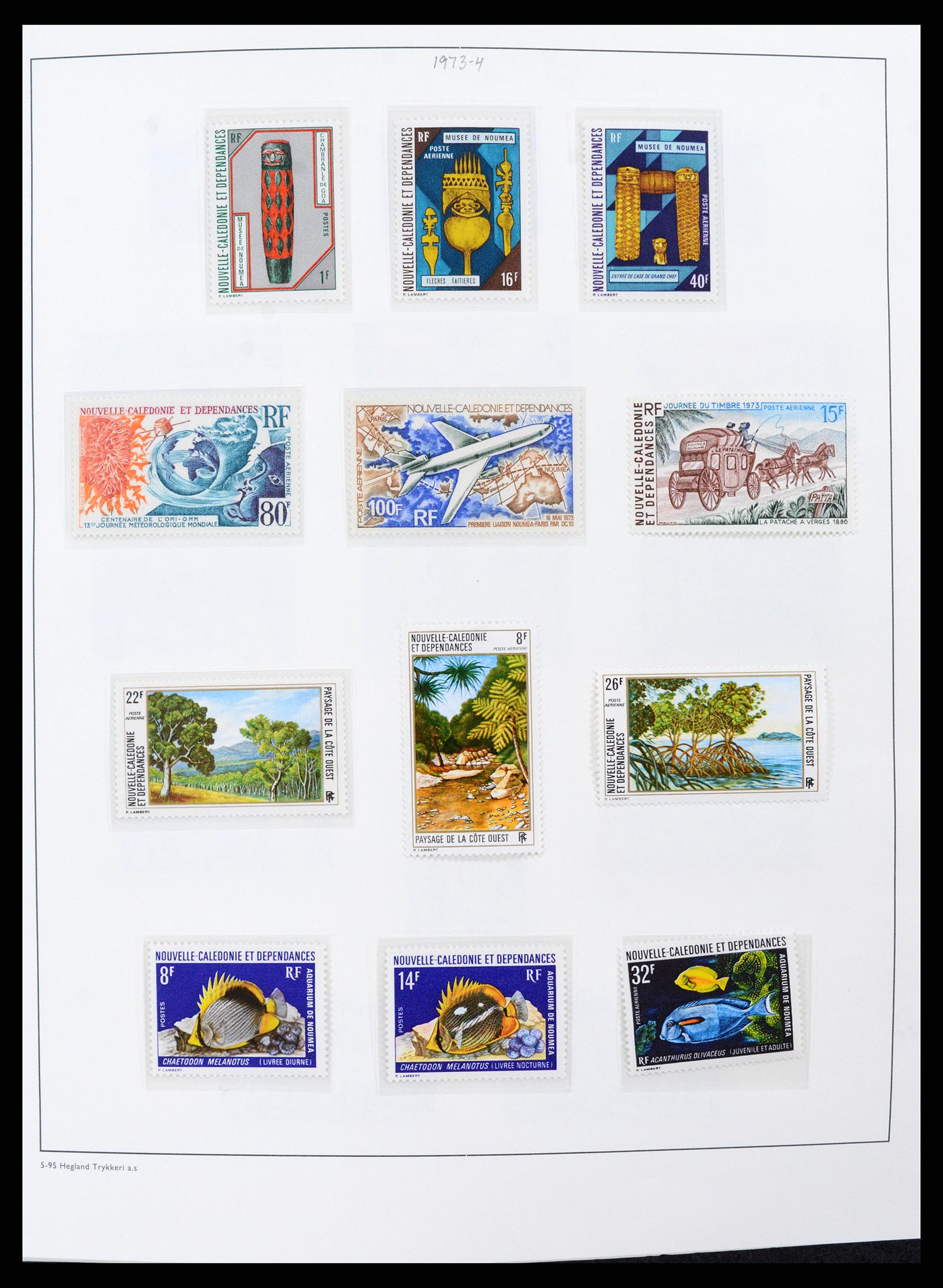 38002 015 - Postzegelverzameling 38002 Nieuw Caledonië 1962-2011.