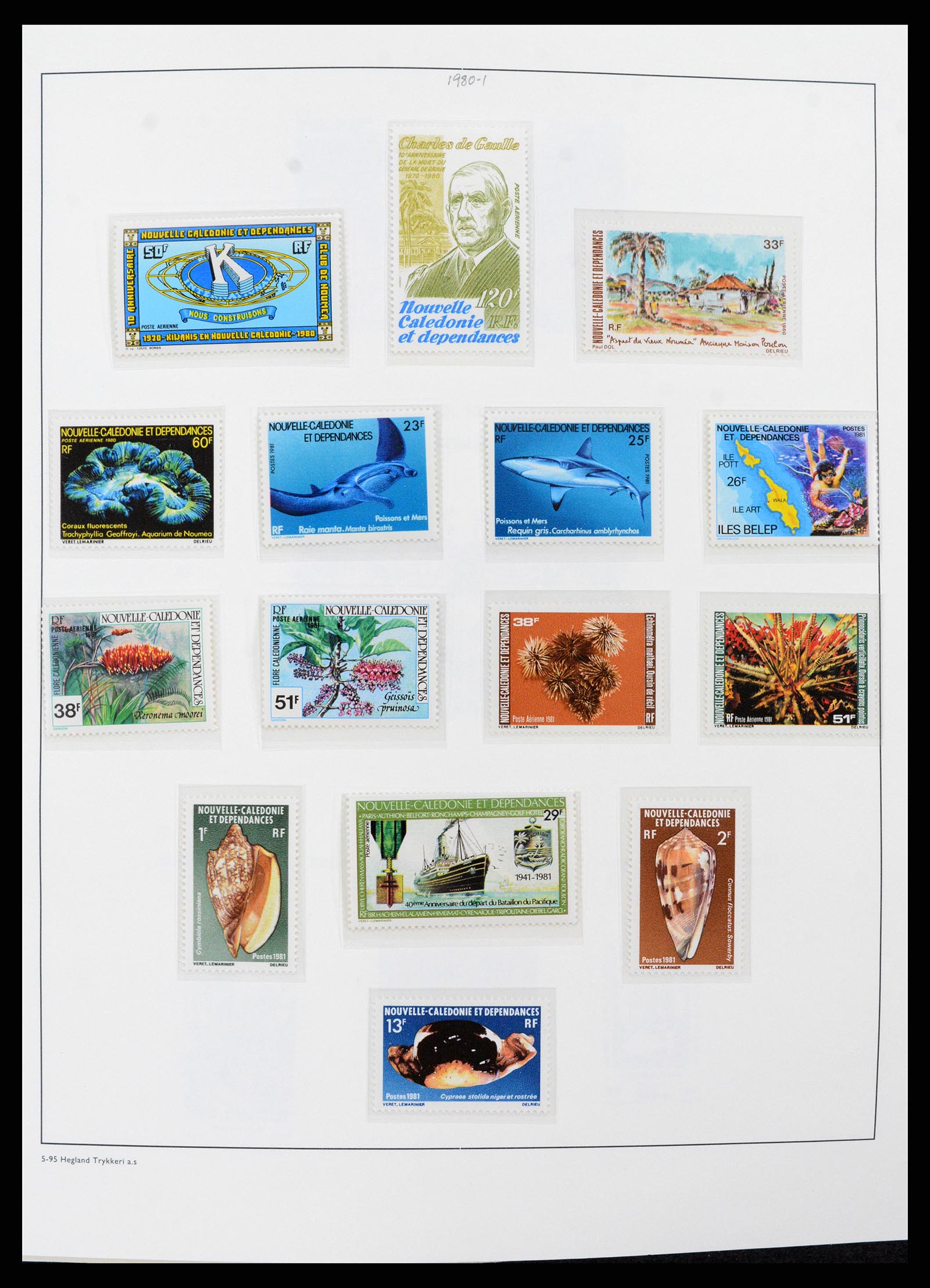 38002 028 - Postzegelverzameling 38002 Nieuw Caledonië 1962-2011.