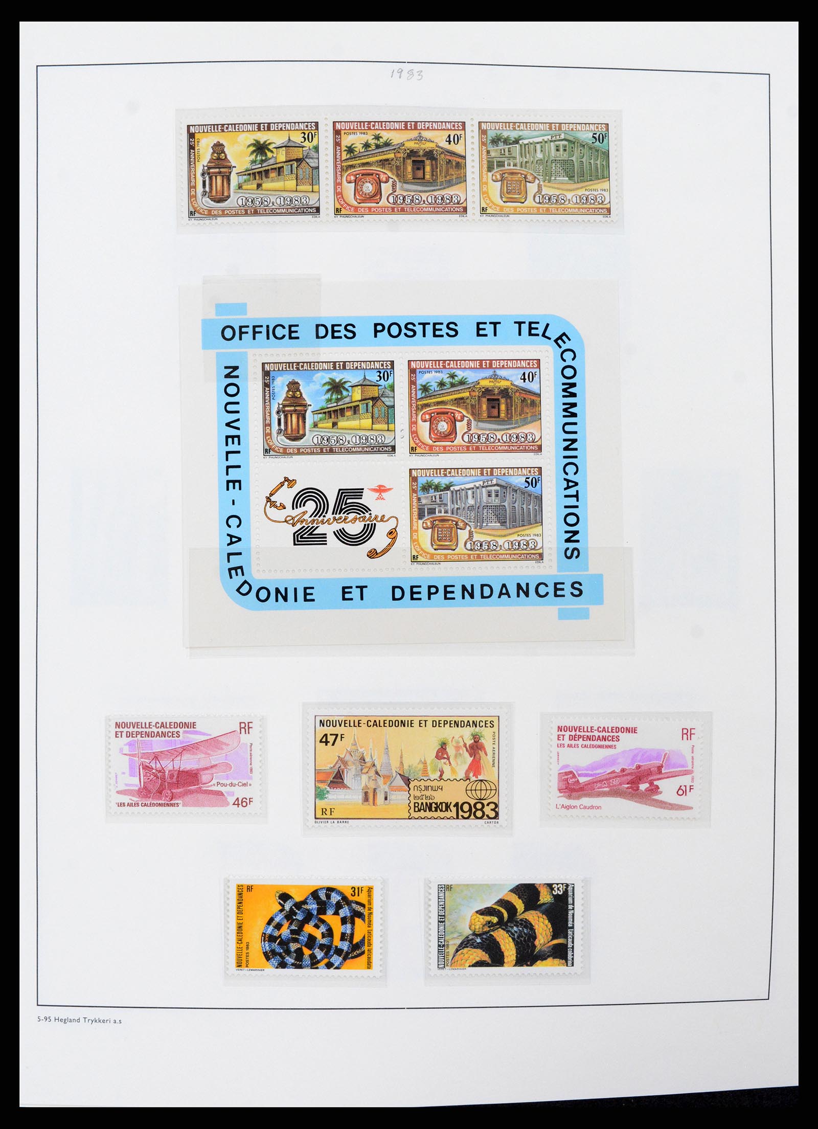 38002 033 - Postzegelverzameling 38002 Nieuw Caledonië 1962-2011.