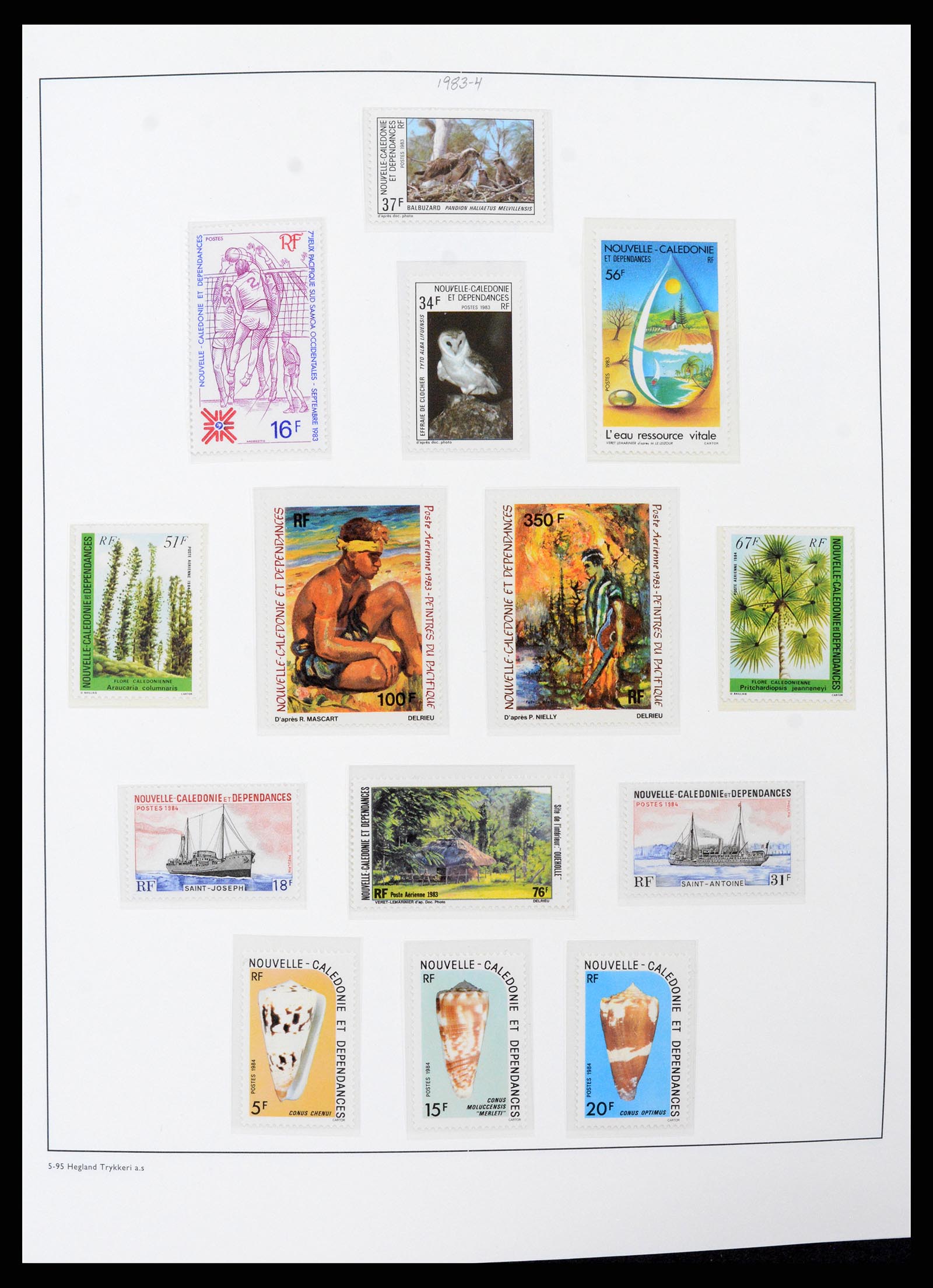 38002 034 - Postzegelverzameling 38002 Nieuw Caledonië 1962-2011.