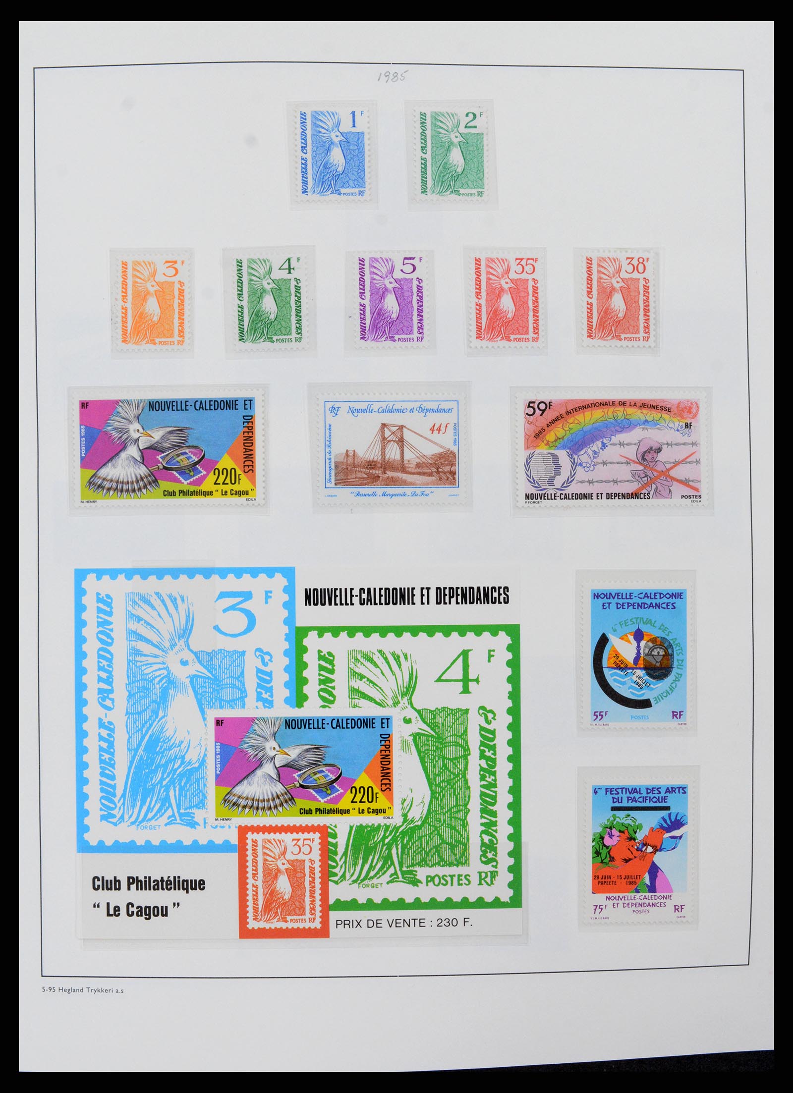38002 038 - Stamp Collection 38002 New Caledonia 1962-2011.