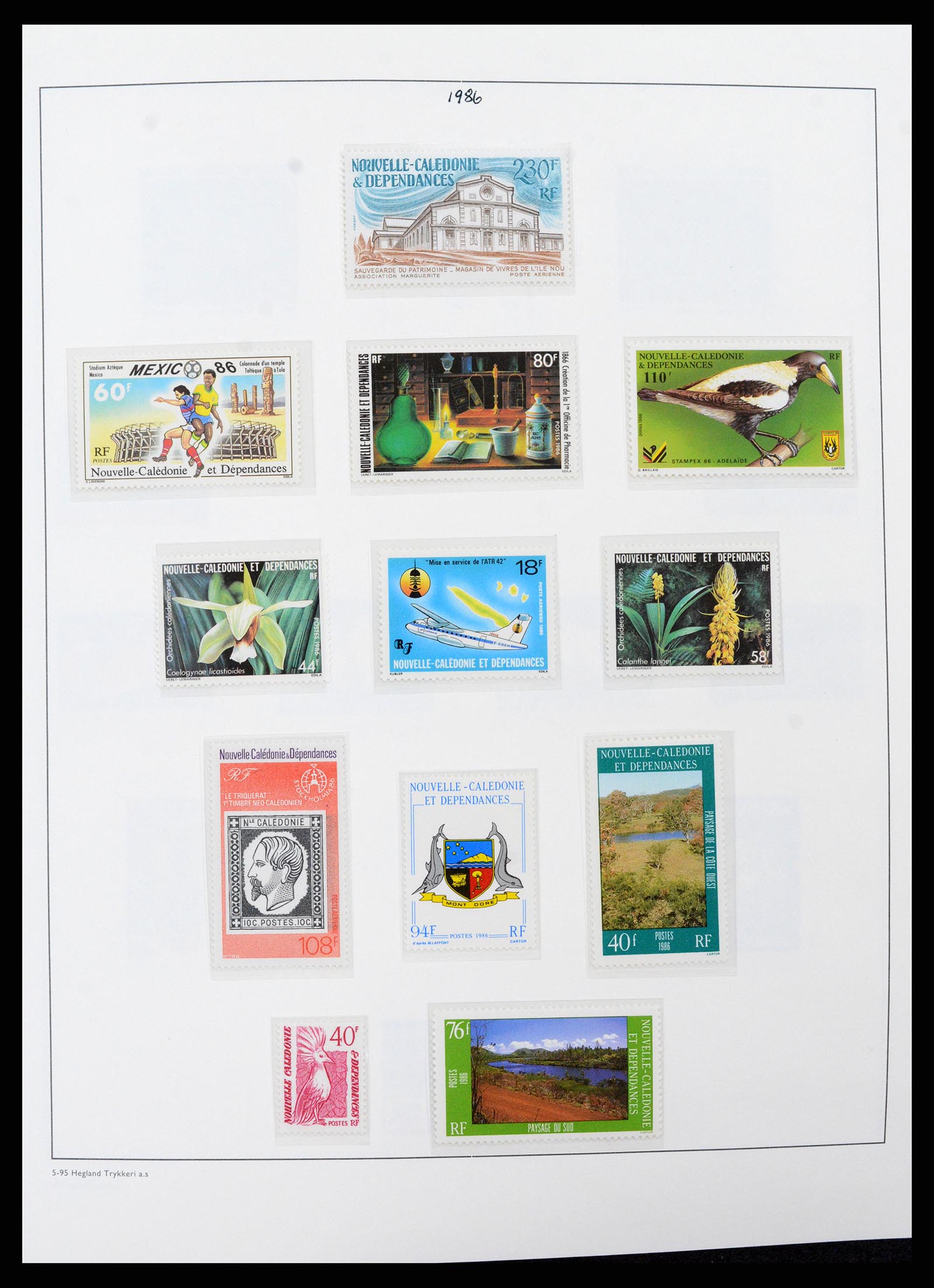38002 040 - Stamp Collection 38002 New Caledonia 1962-2011.