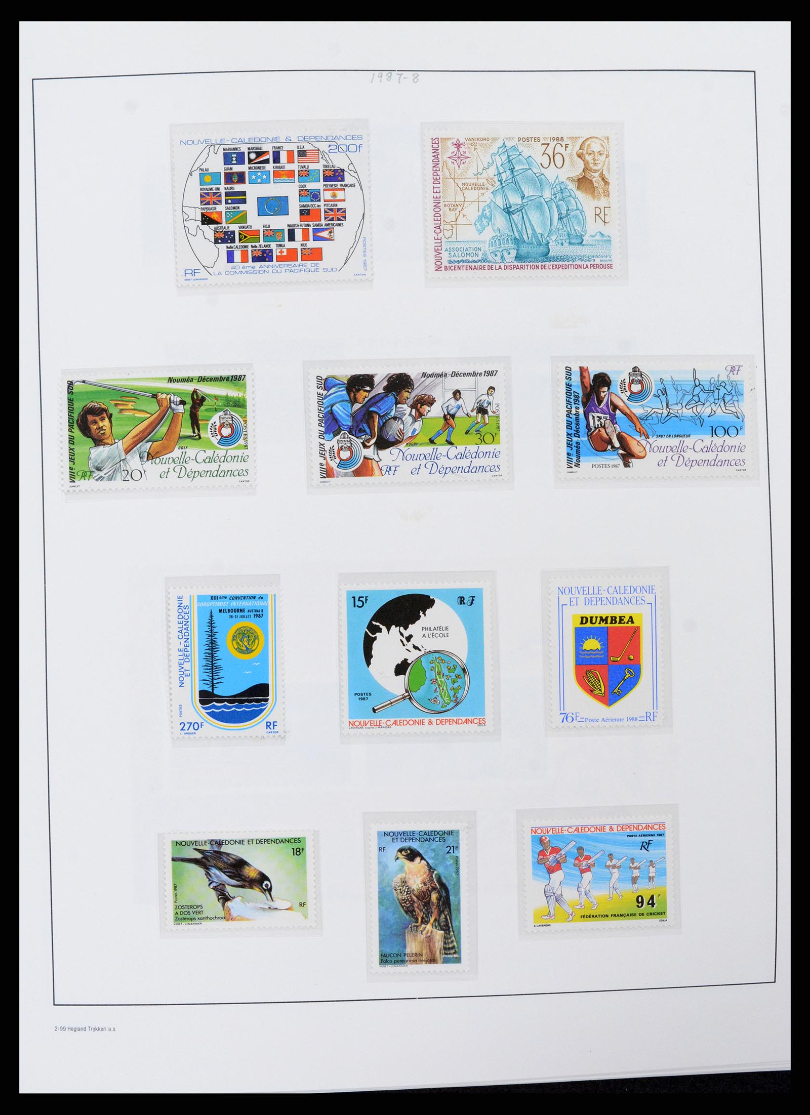 38002 044 - Stamp Collection 38002 New Caledonia 1962-2011.