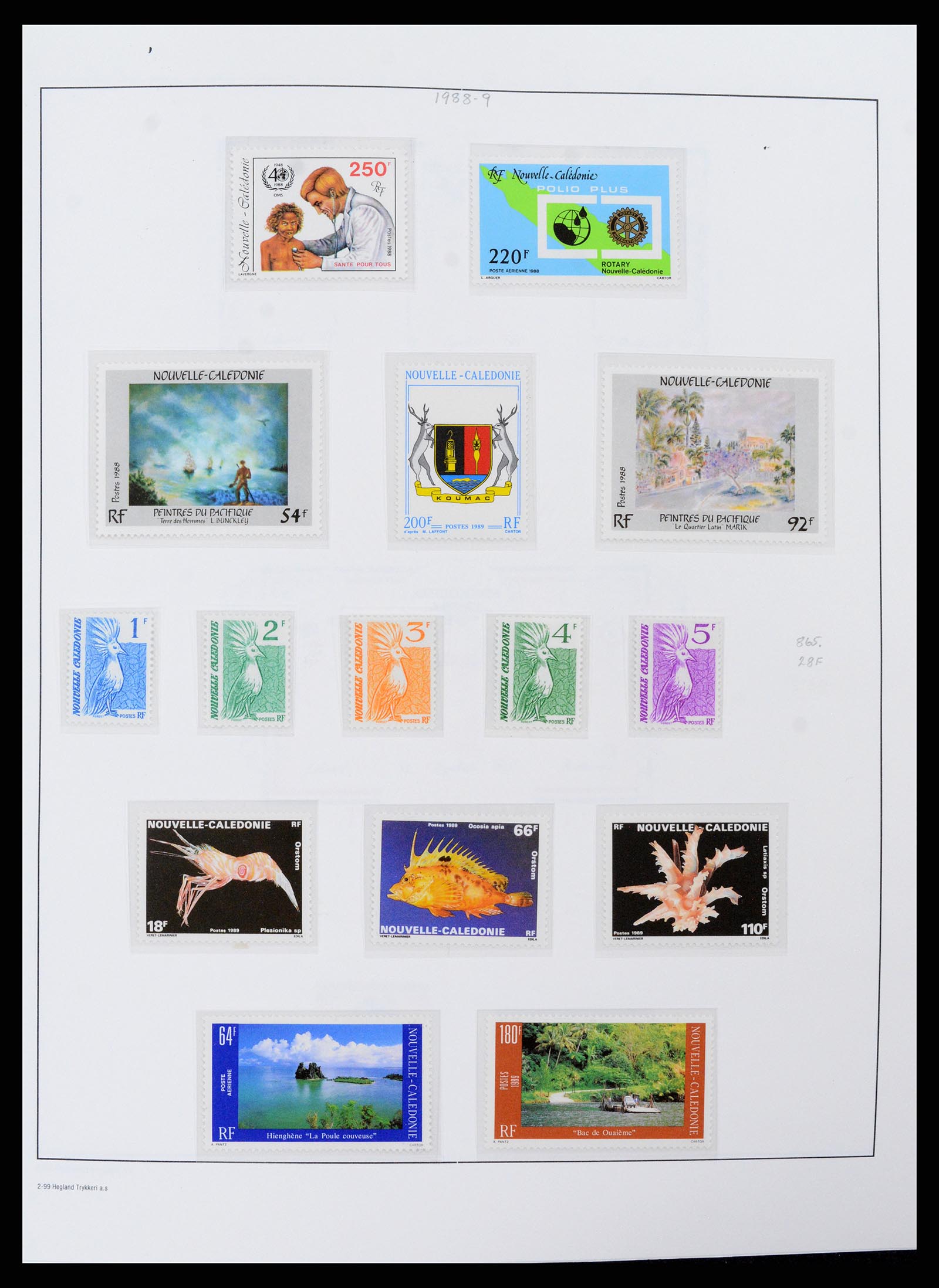 38002 047 - Stamp Collection 38002 New Caledonia 1962-2011.