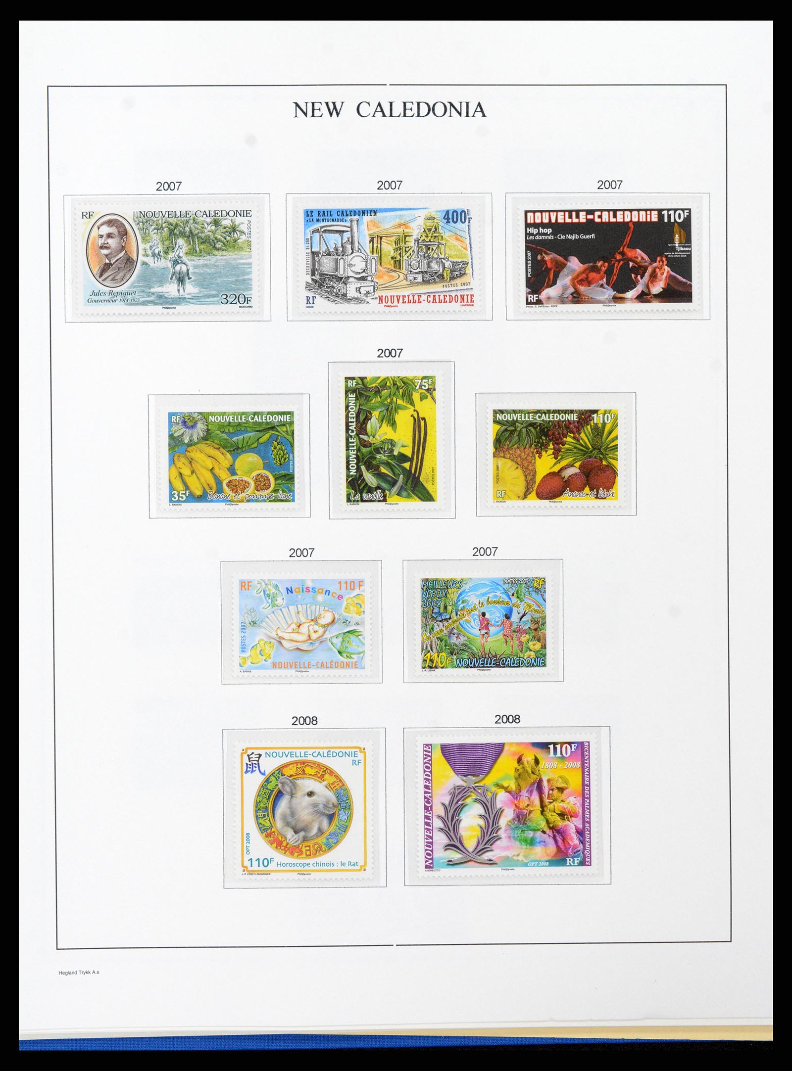 38002 121 - Stamp Collection 38002 New Caledonia 1962-2011.
