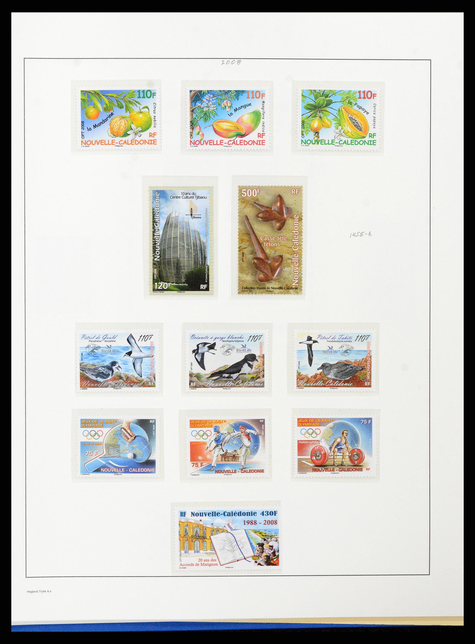 38002 122 - Stamp Collection 38002 New Caledonia 1962-2011.