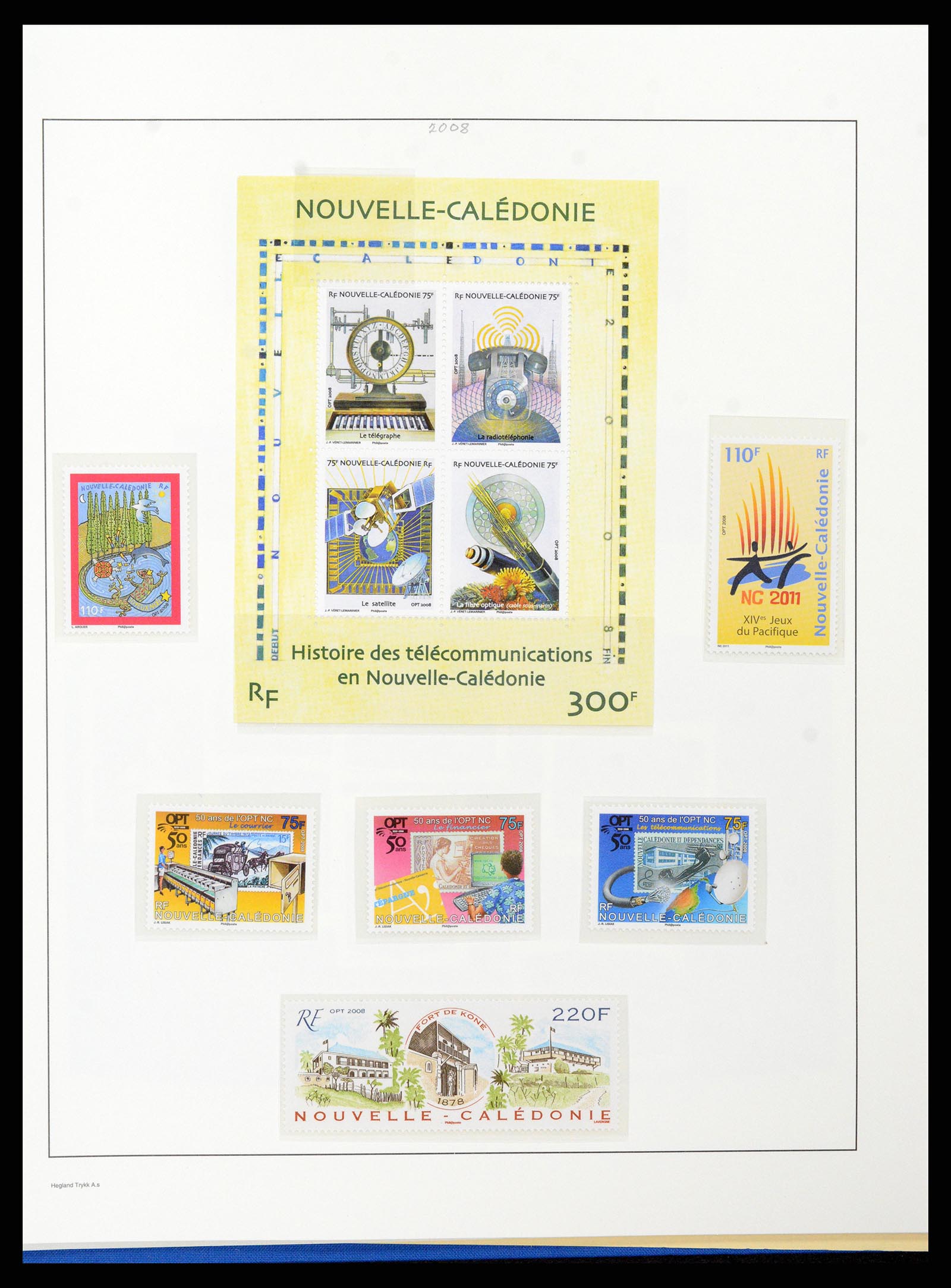 38002 123 - Stamp Collection 38002 New Caledonia 1962-2011.