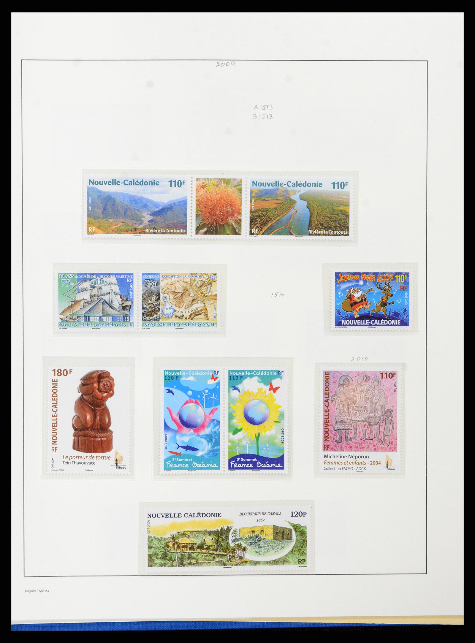 38002 127 - Stamp Collection 38002 New Caledonia 1962-2011.