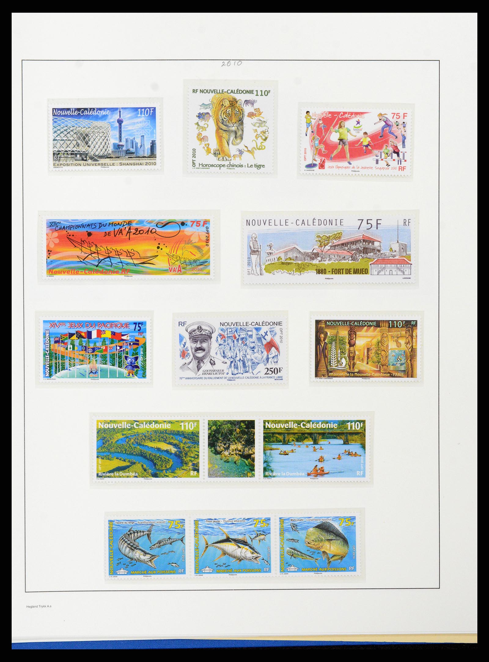38002 128 - Stamp Collection 38002 New Caledonia 1962-2011.