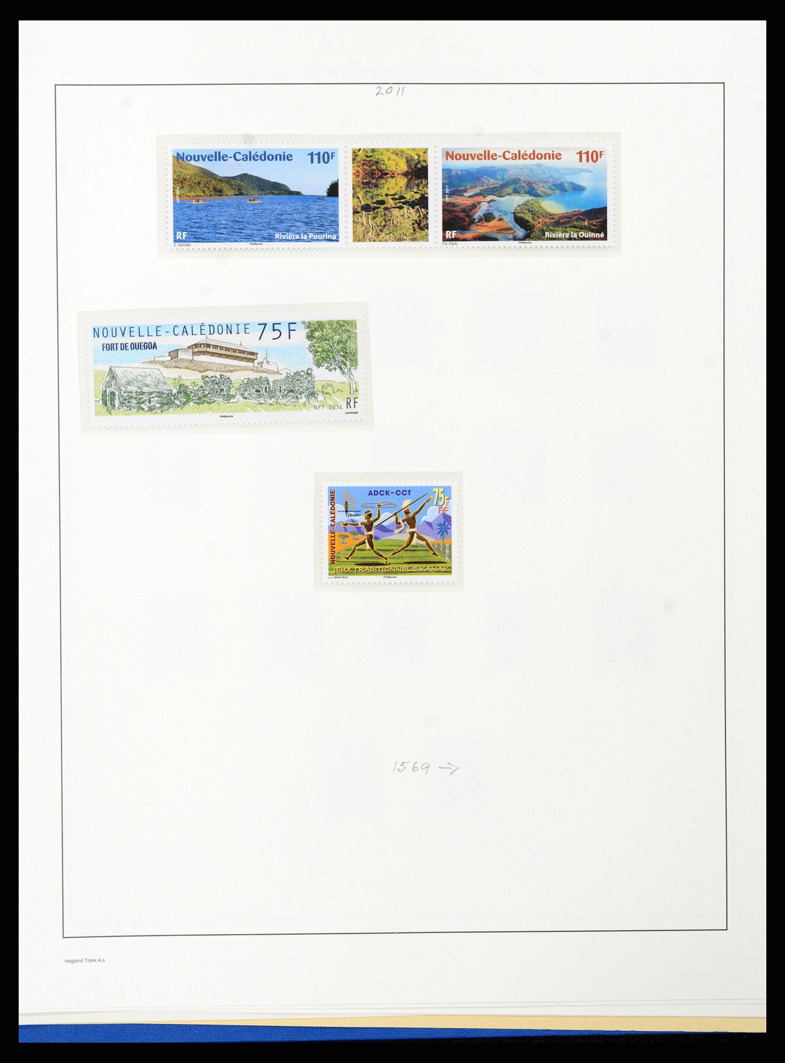 38002 132 - Stamp Collection 38002 New Caledonia 1962-2011.