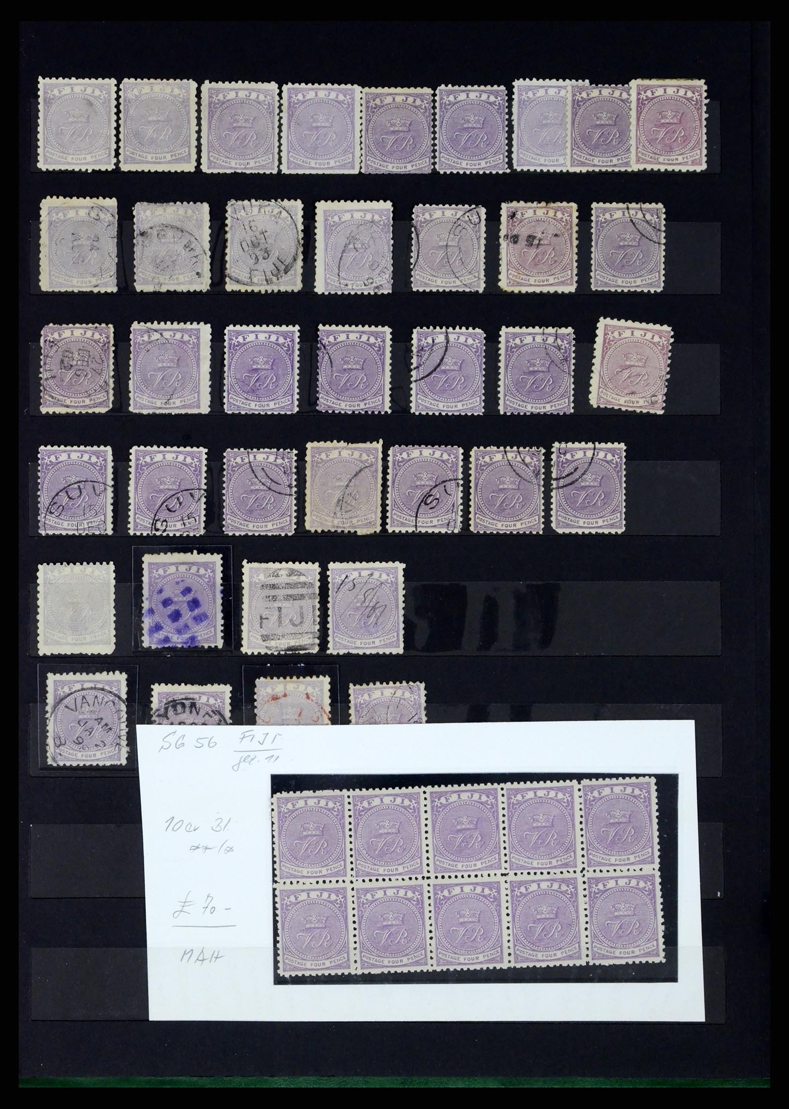 38008 018 - Postzegelverzameling 38008 Fiji 1871-1980.
