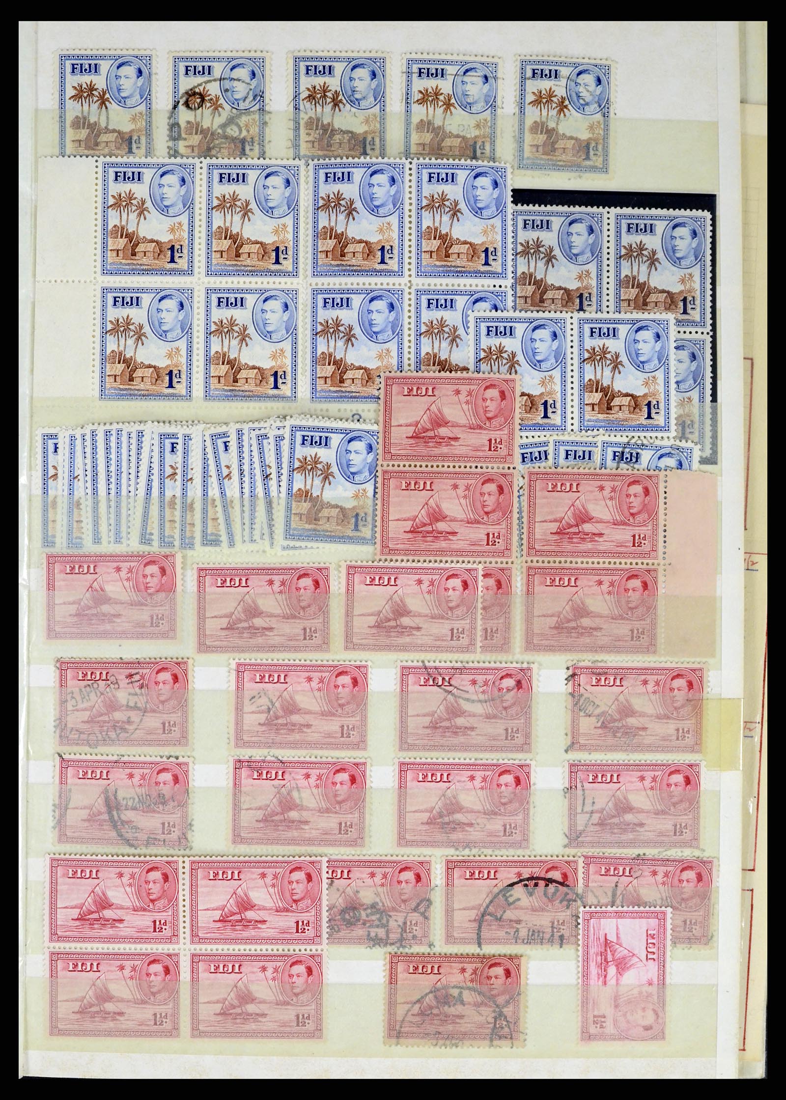 38008 041 - Postzegelverzameling 38008 Fiji 1871-1980.