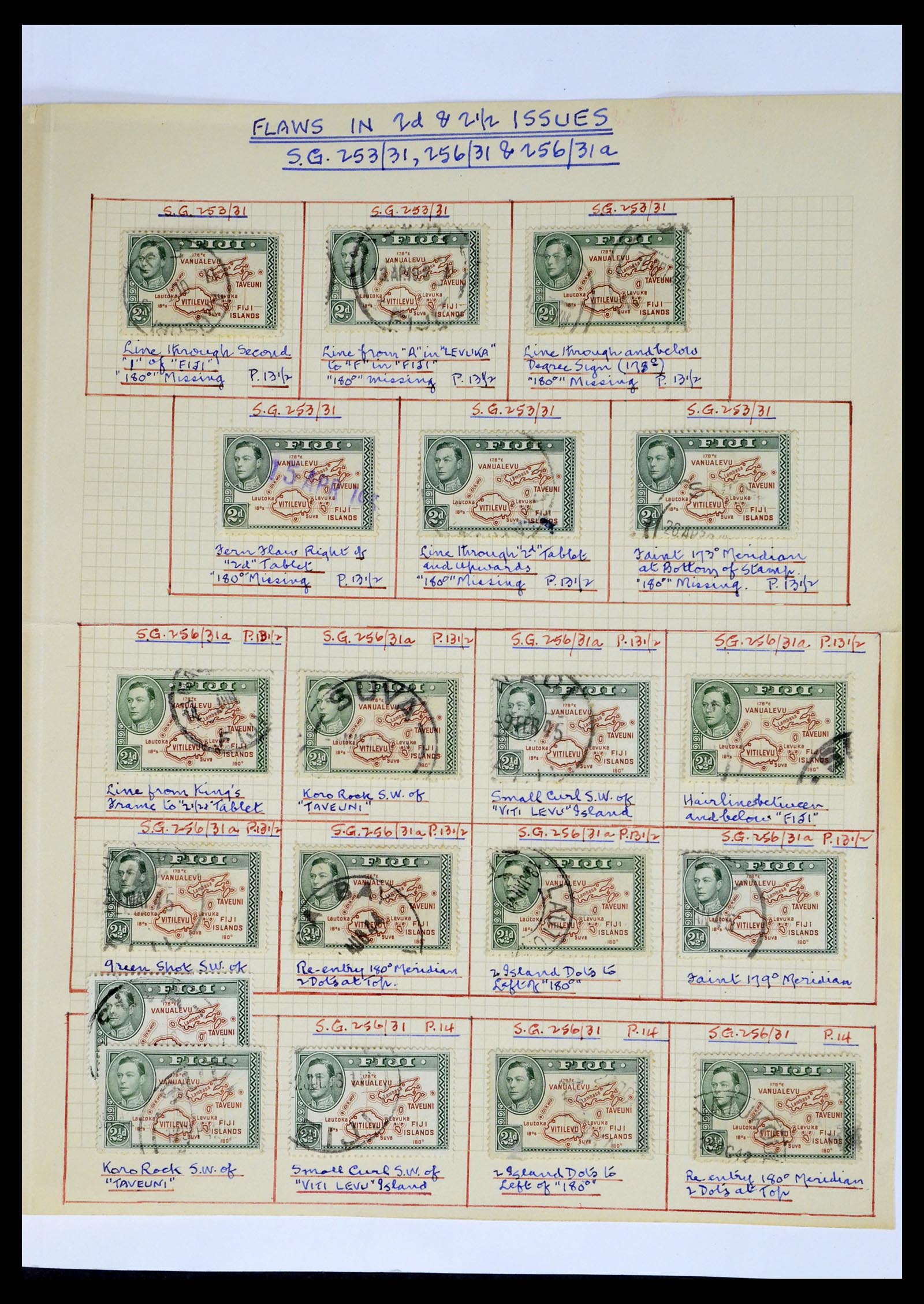 38008 043 - Postzegelverzameling 38008 Fiji 1871-1980.