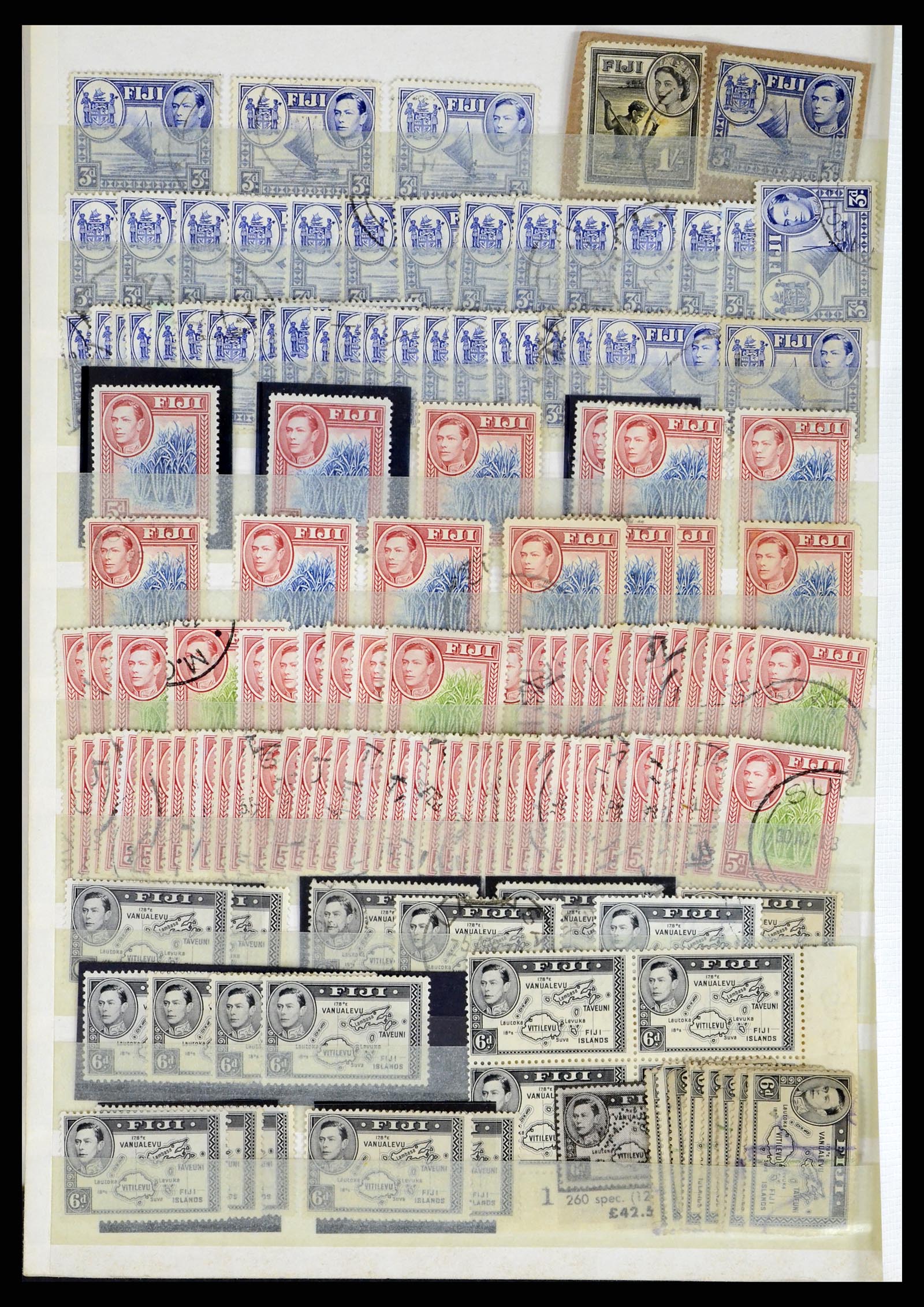 38008 054 - Postzegelverzameling 38008 Fiji 1871-1980.