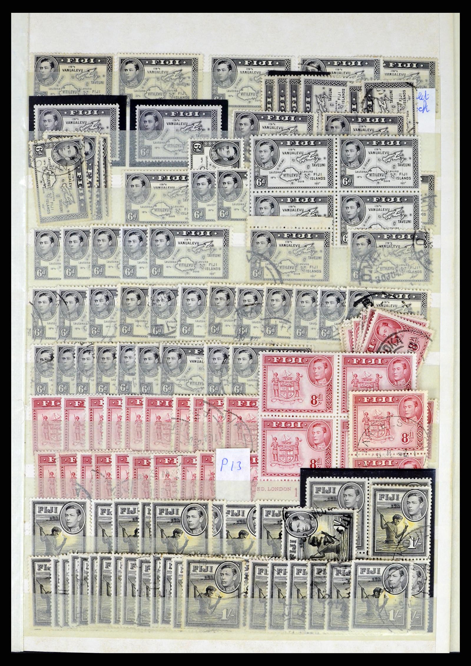 38008 055 - Postzegelverzameling 38008 Fiji 1871-1980.
