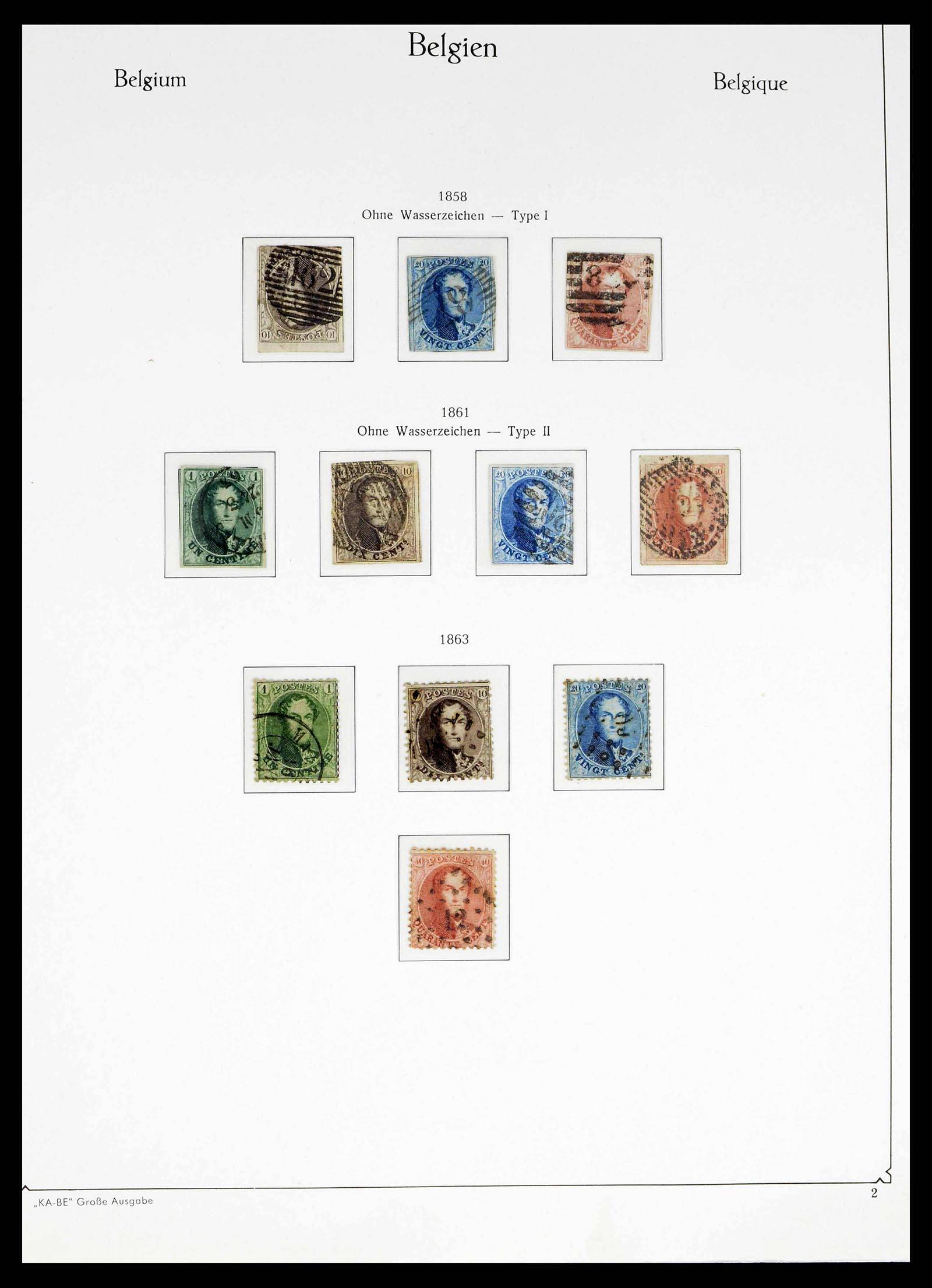38015 0002 - Postzegelverzameling 38015 België 1849-1980.
