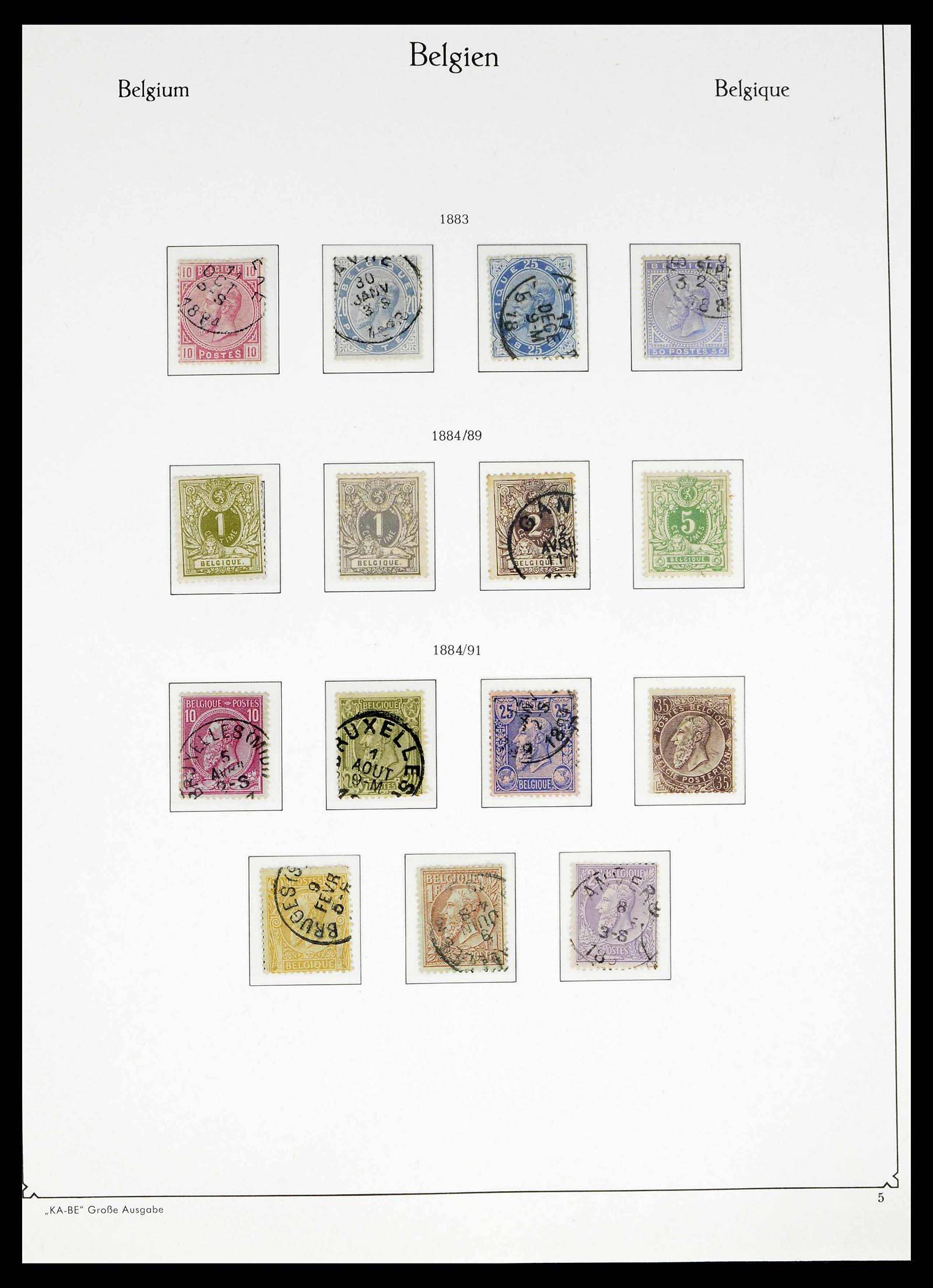 38015 0008 - Stamp collection 38015 Belgium 1849-1980.