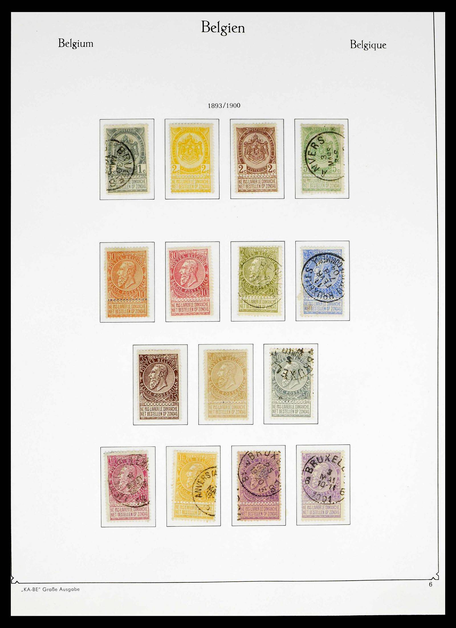 38015 0009 - Stamp collection 38015 Belgium 1849-1980.
