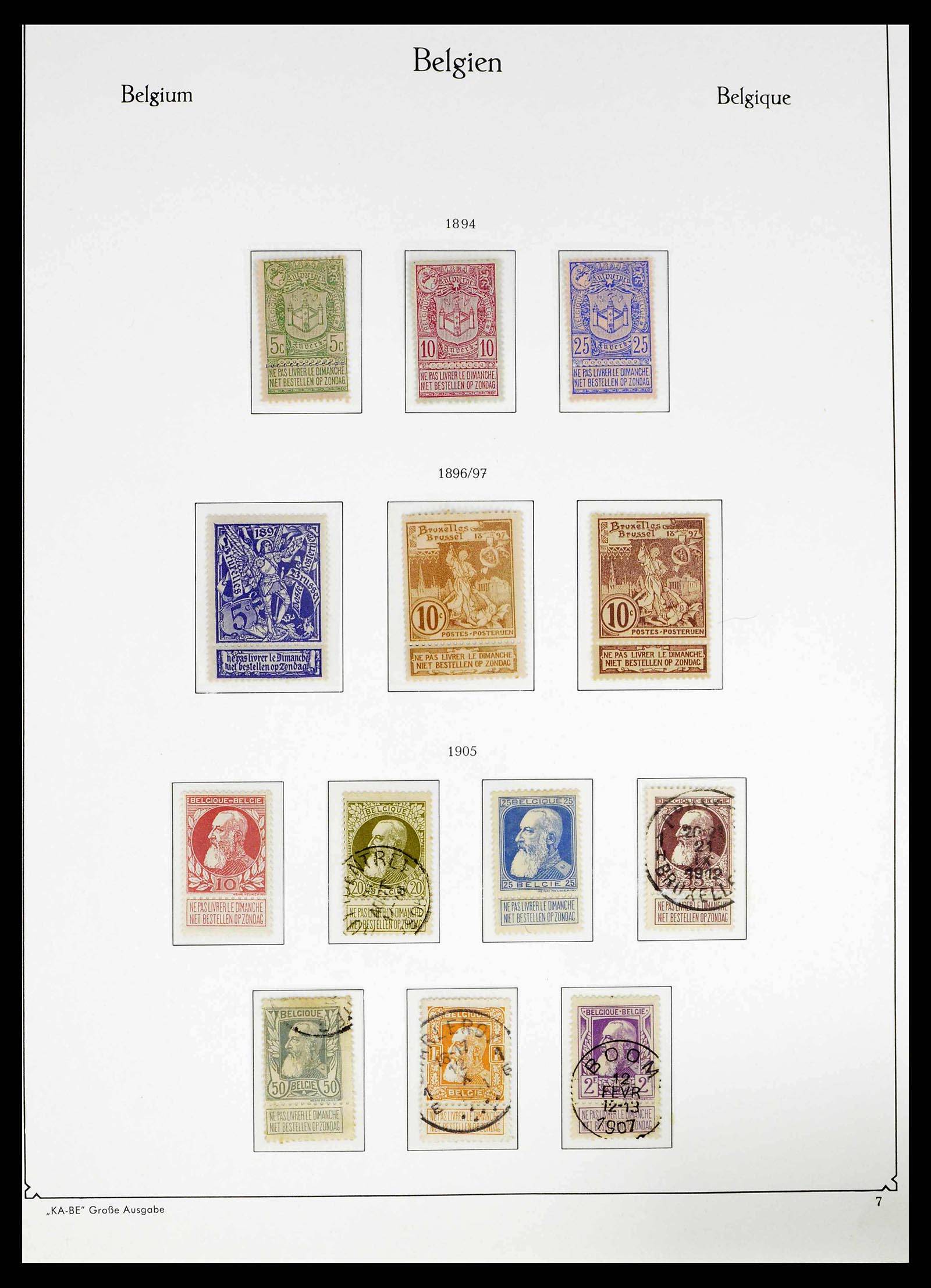 38015 0010 - Stamp collection 38015 Belgium 1849-1980.