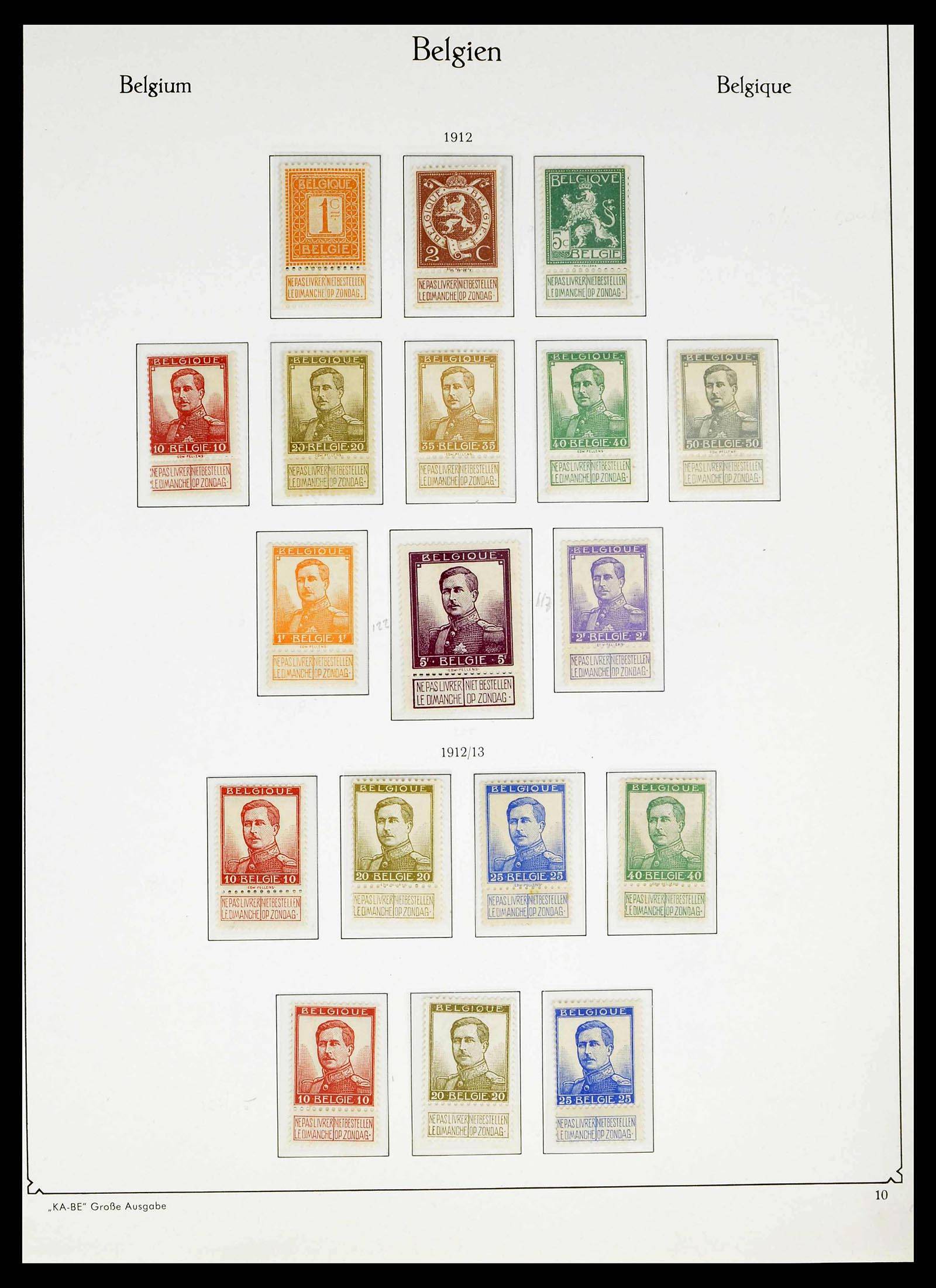 38015 0013 - Stamp collection 38015 Belgium 1849-1980.
